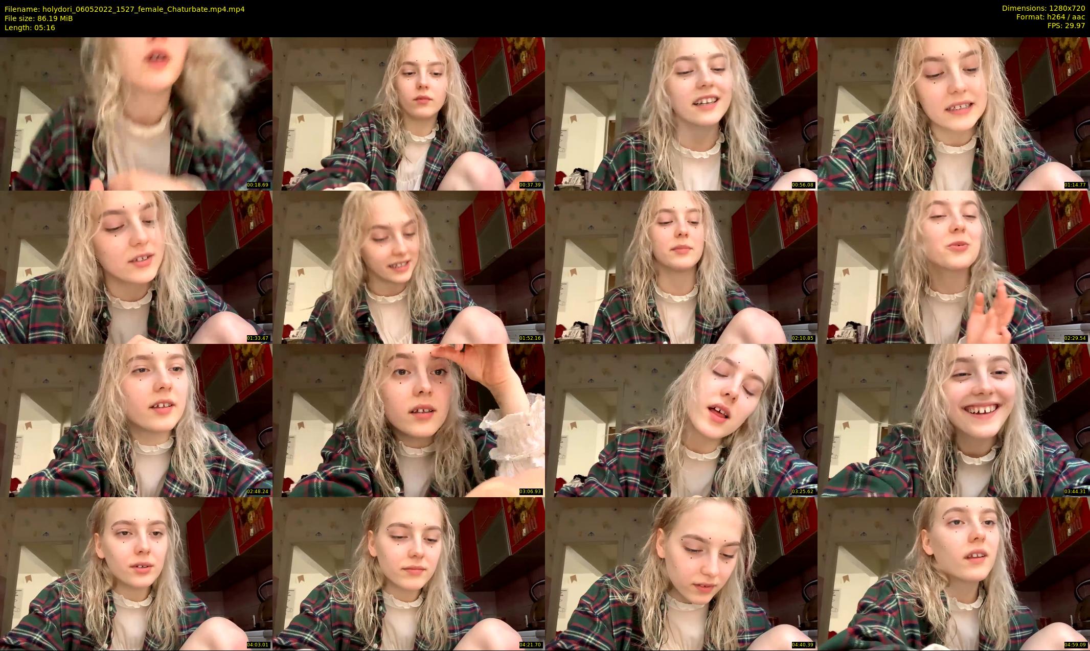 holydori — 6 minute Chaturbate female cam show recording, 720p, May 6, 2022