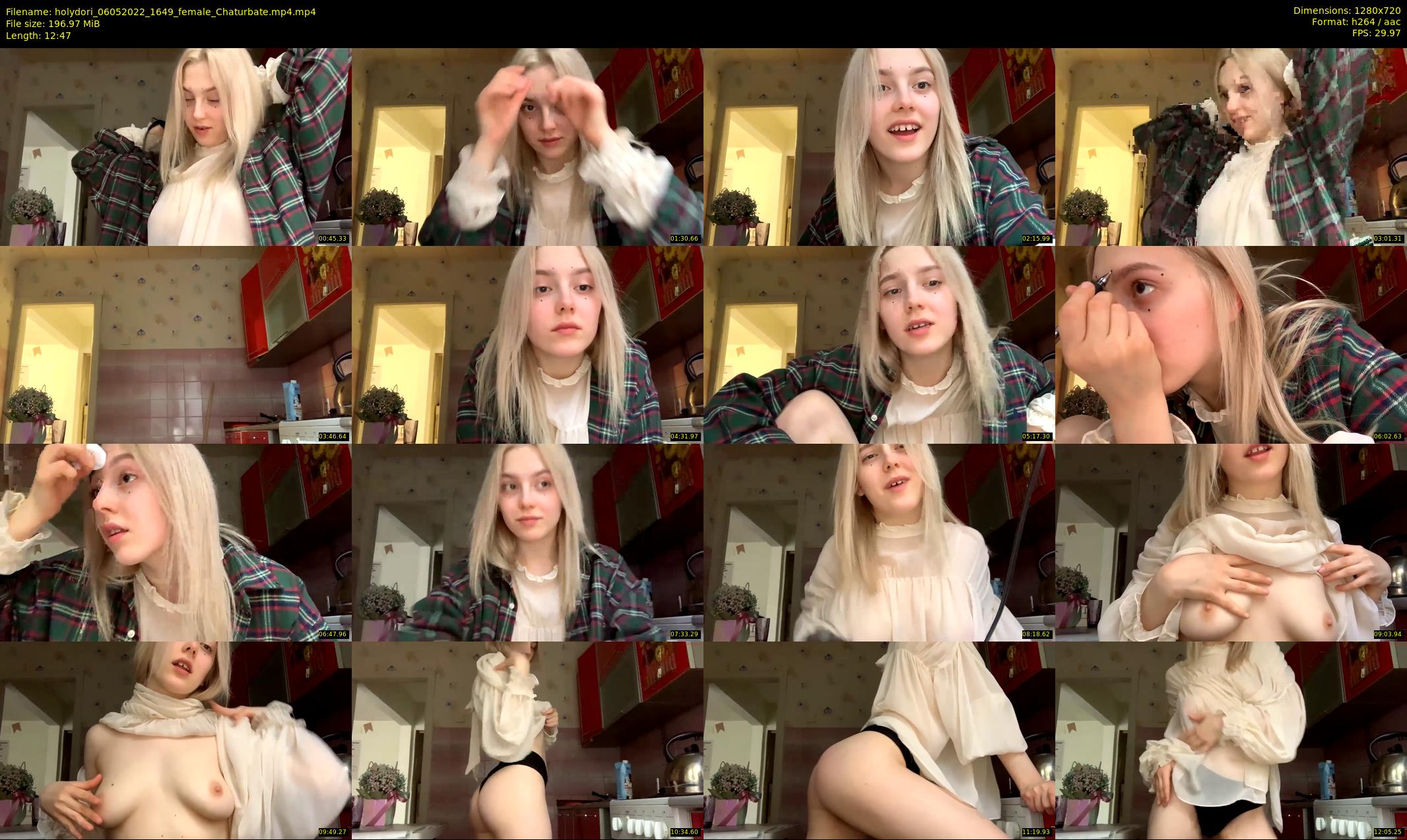 holydori — 13 minute Chaturbate female cam show recording, 720p, May 6, 2022