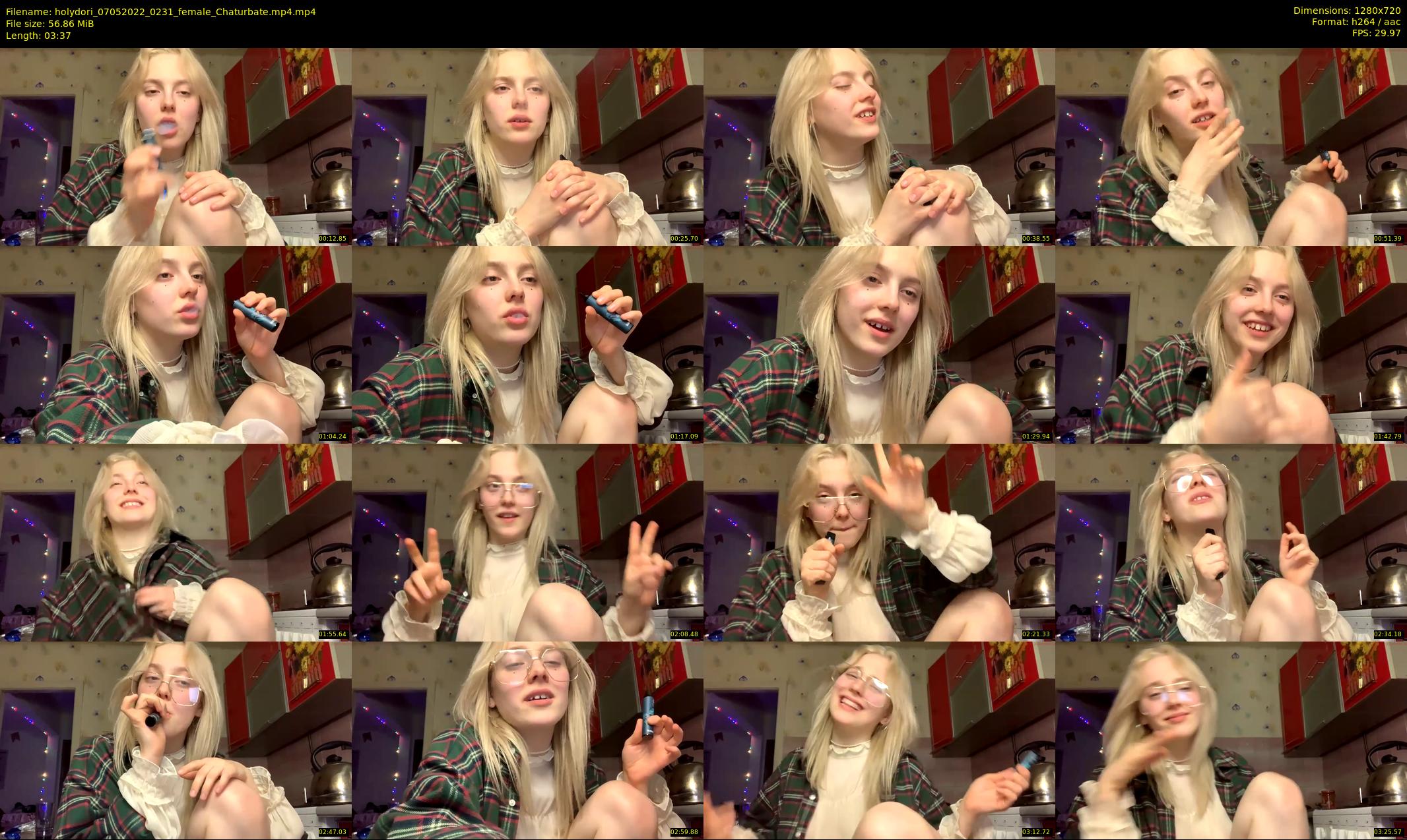 holydori — 4 minute Chaturbate female cam show recording, 720p, May 7, 2022