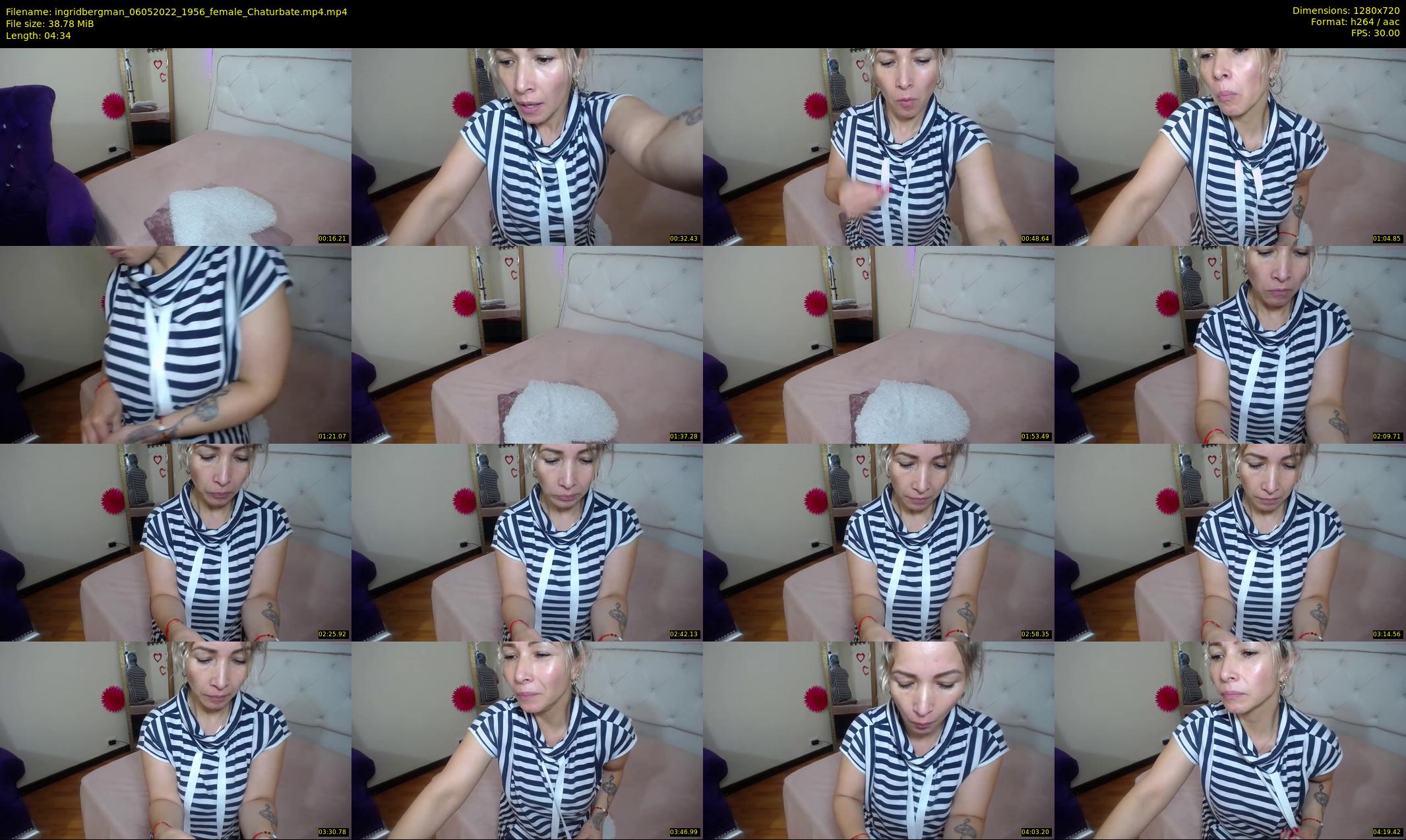 ingridbergman — 5 minute Chaturbate female cam show recording, 720p, May 6, 2022