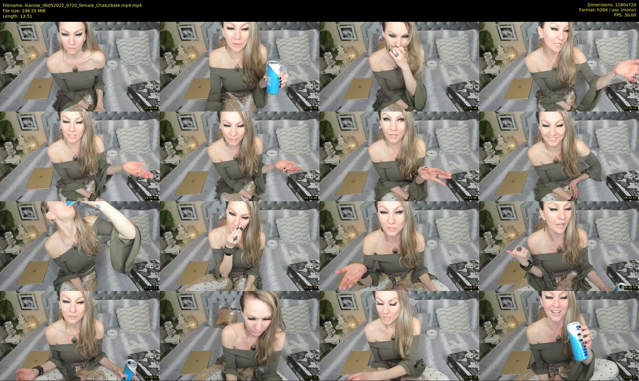 kiarose — 14 minute Chaturbate female cam show recording, 720p, May 6, 2022