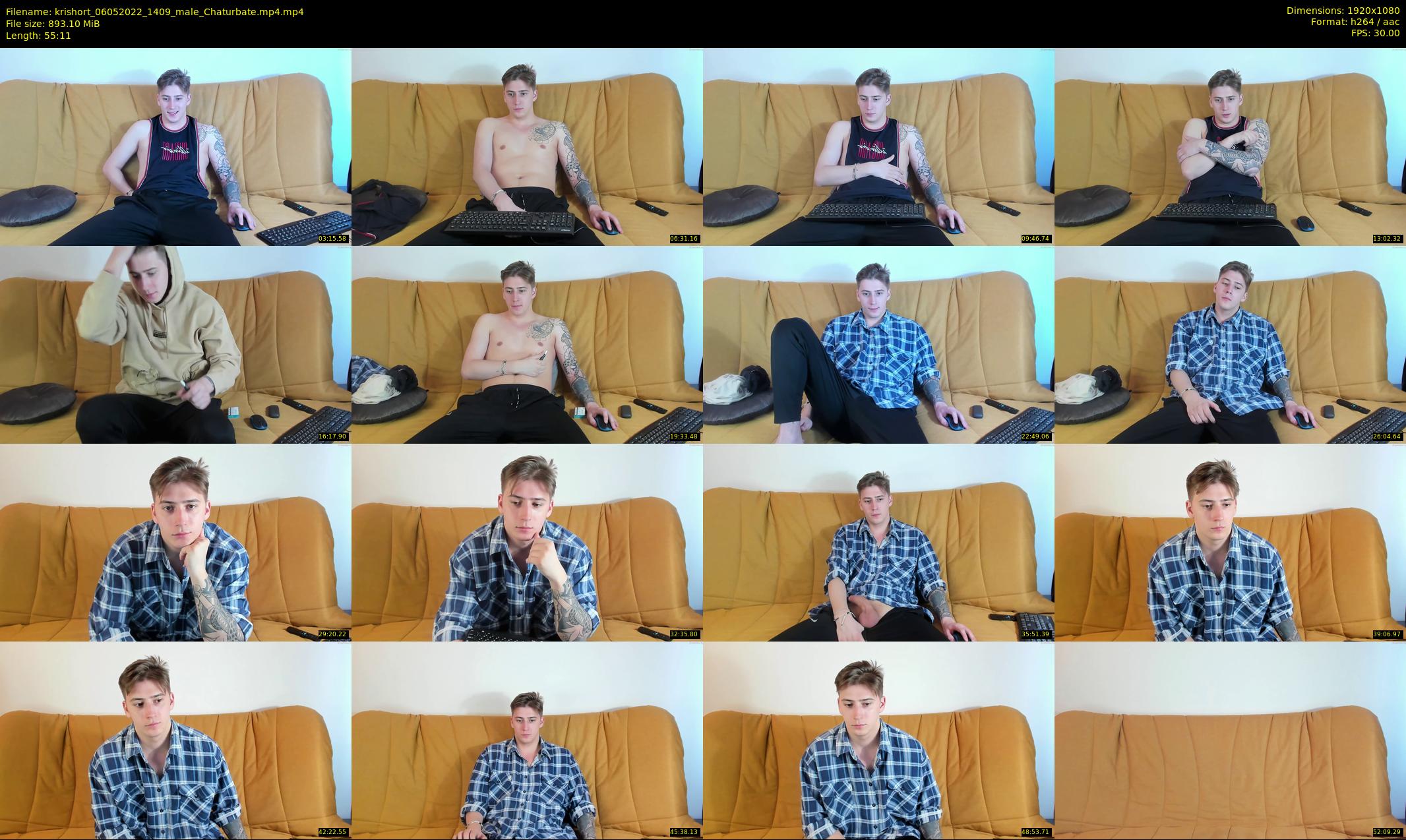krishort — 56 minute Chaturbate male cam show recording, 1080p, May 6, 2022
