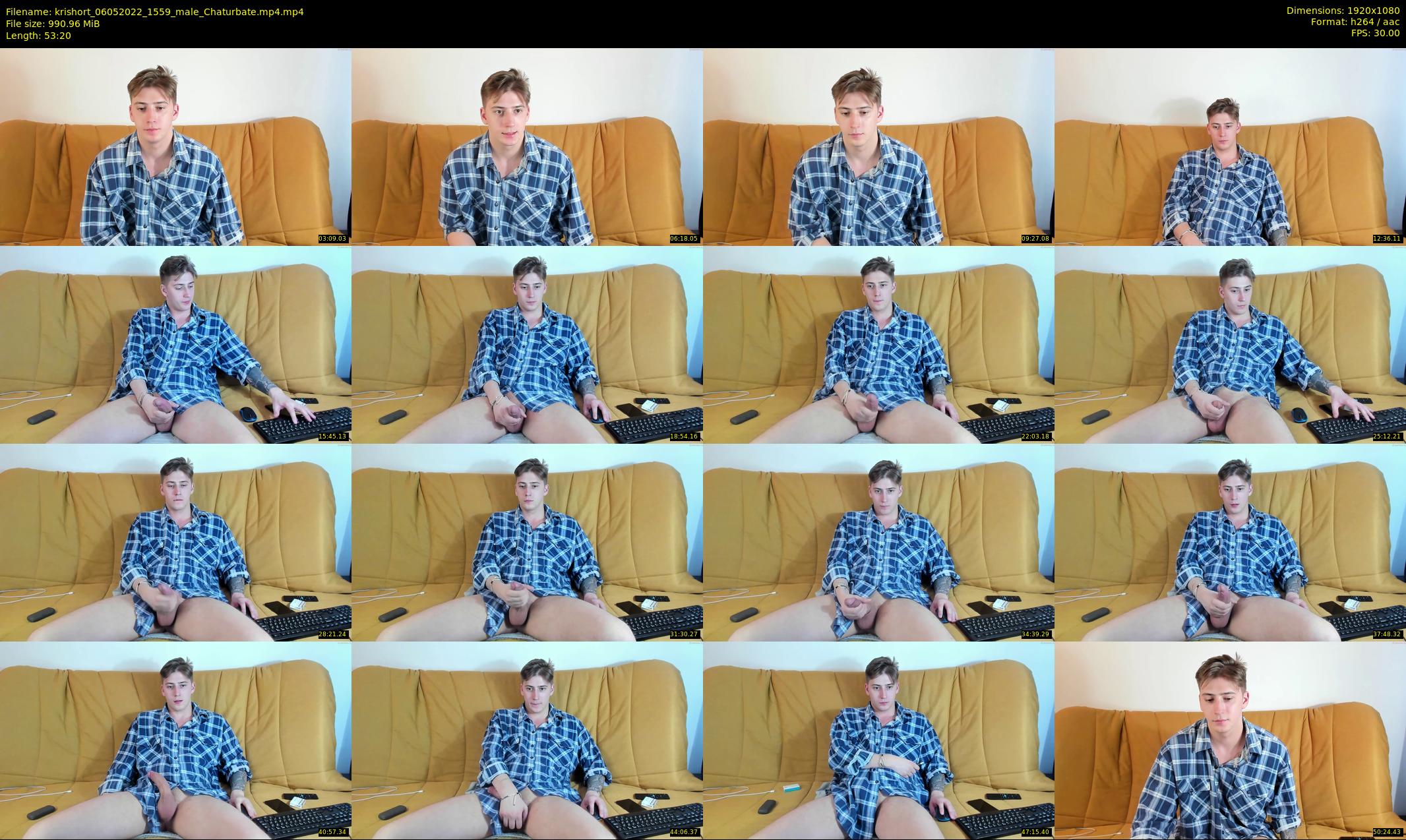 krishort — 54 minute Chaturbate male cam show recording, 1080p, May 6, 2022