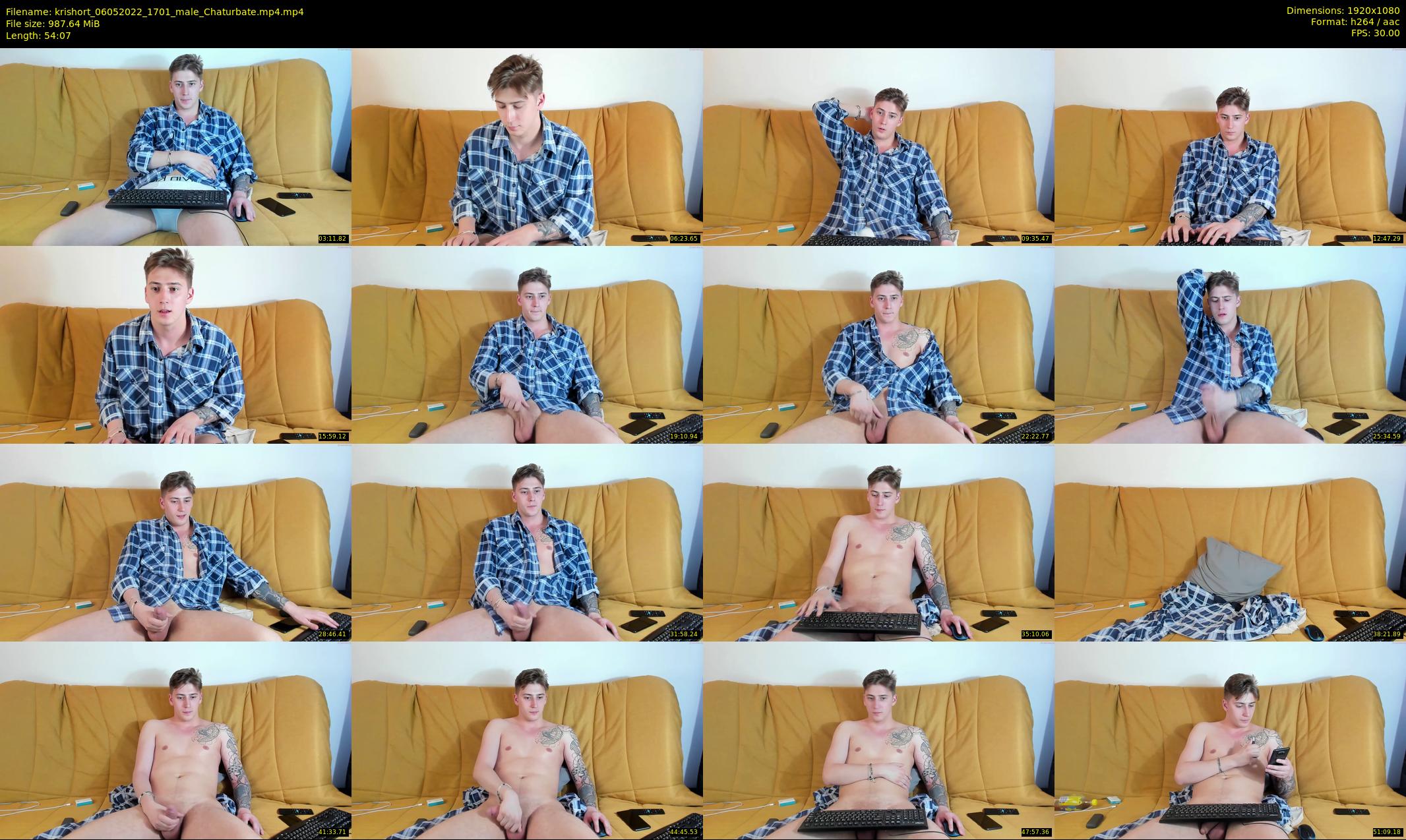 krishort — 55 minute Chaturbate male cam show recording, 1080p, May 6, 2022