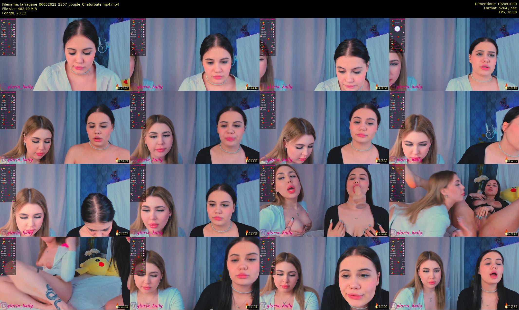 larragane — 24 minute Chaturbate couple cam show recording, 1080p, May 6, 2022