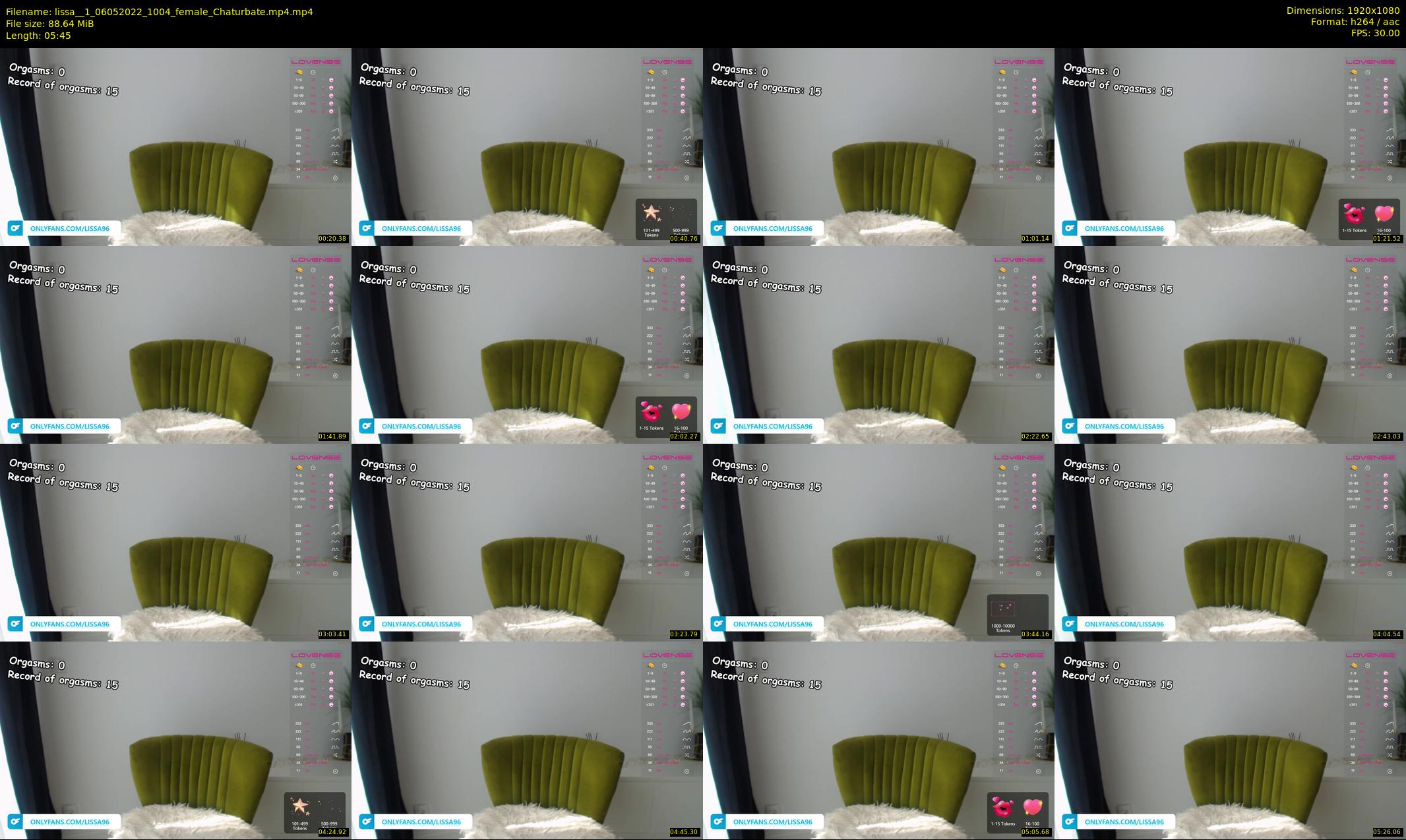 lissa__1 — 6 minute Chaturbate female cam show recording, 1080p, May 6, 2022
