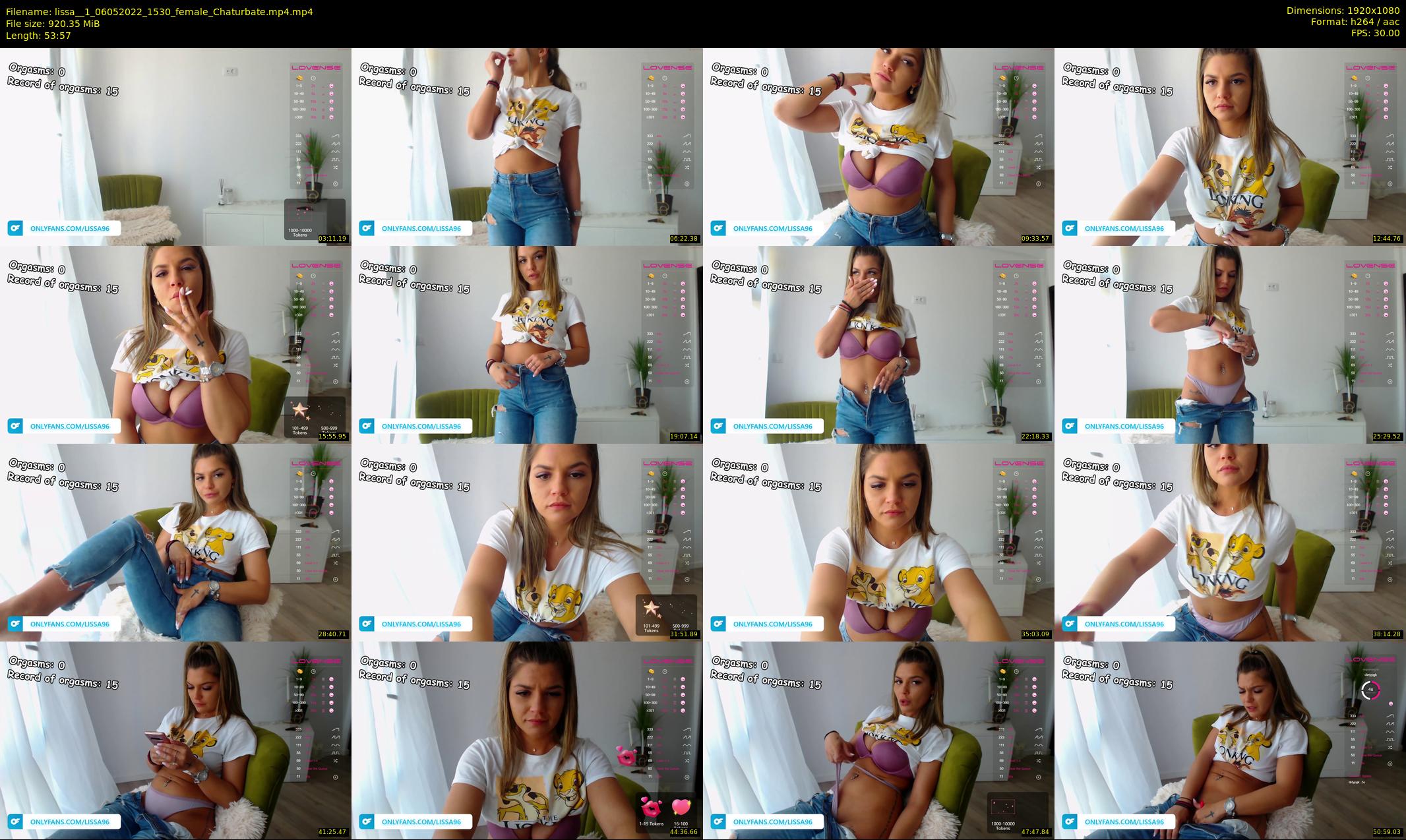 lissa__1 — 54 minute Chaturbate female cam show recording, 1080p, May 6, 2022