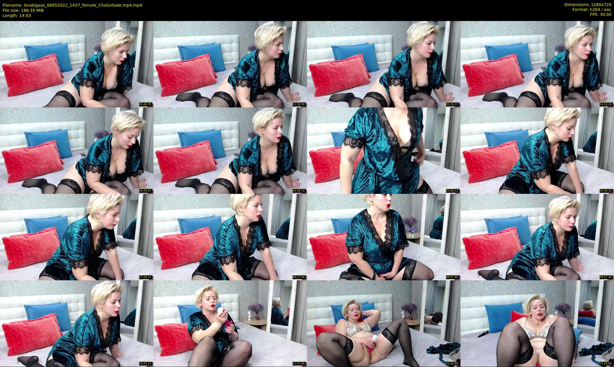 lorabigass — 15 minute Chaturbate female cam show recording, 720p, May 6, 2022