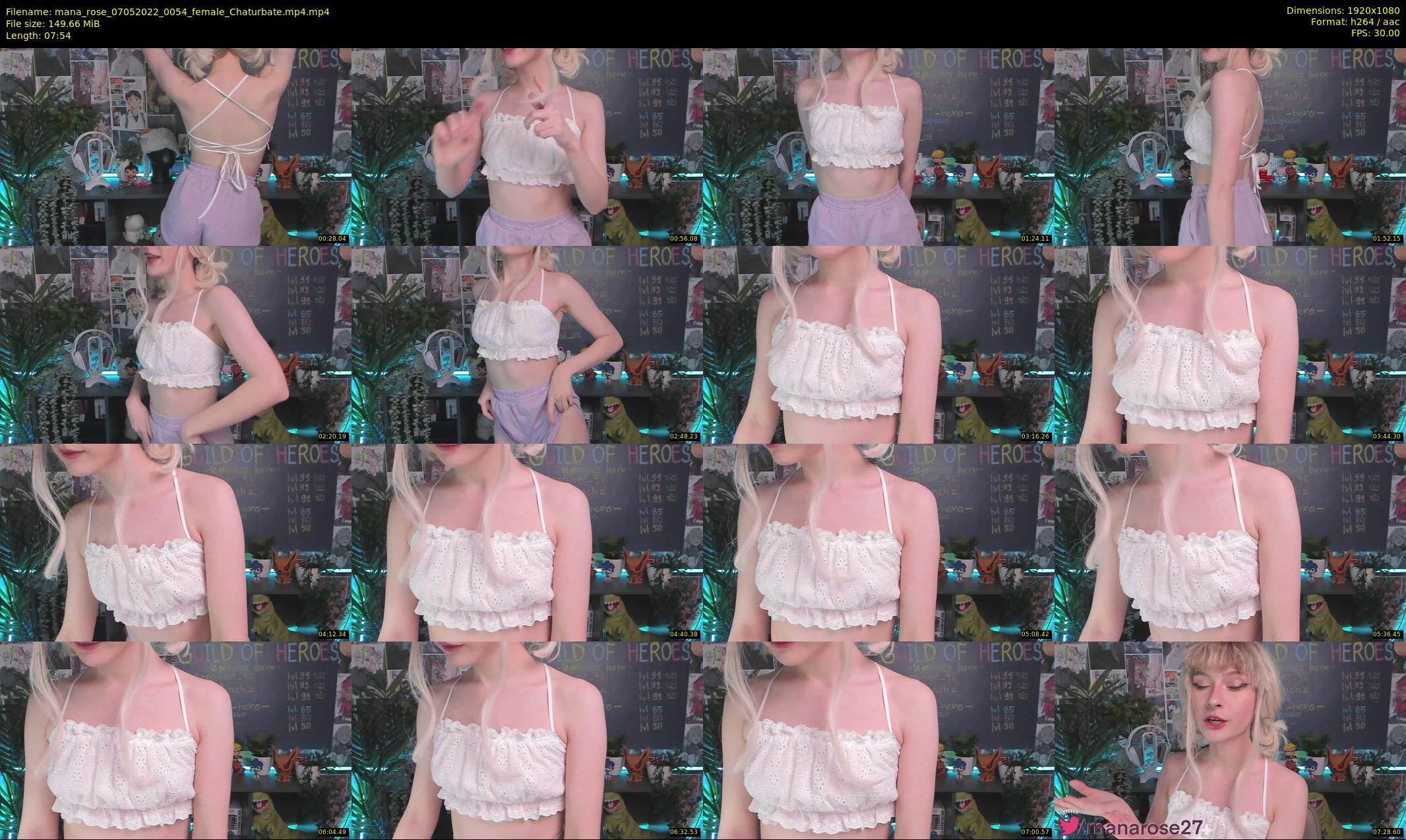 mana_rose — 8 minute Chaturbate female cam show recording, 1080p, May 7, 2022