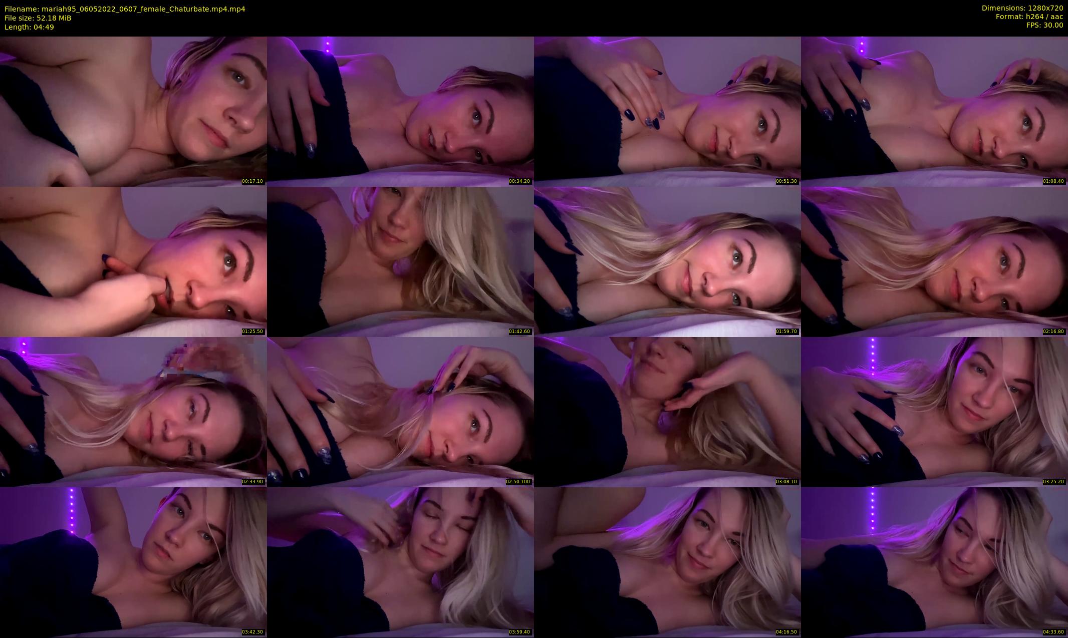 mariah95 — 5 minute Chaturbate female cam show recording, 720p, May 6, 2022