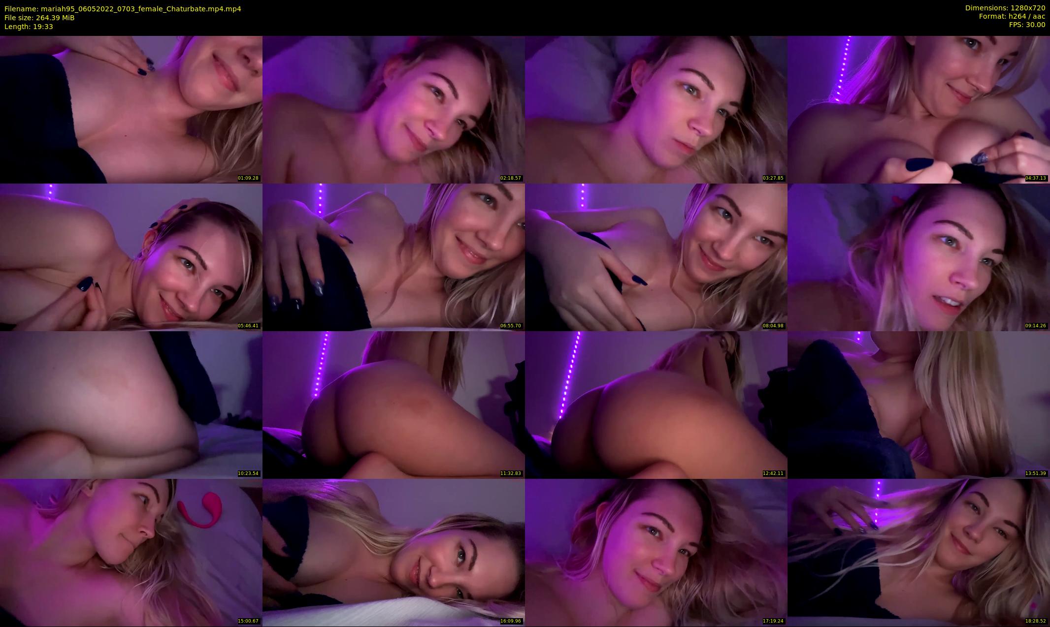 mariah95 — 20 minute Chaturbate female cam show recording, 720p, May 6, 2022