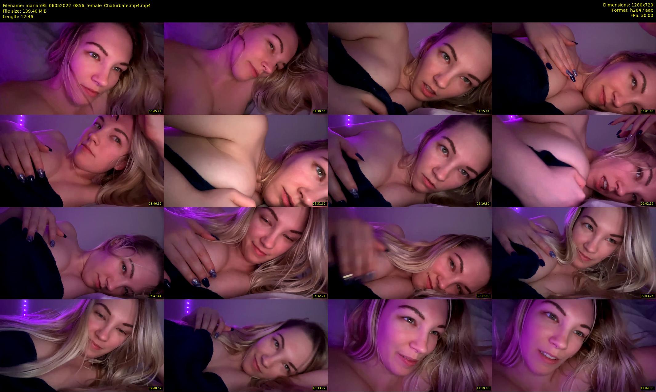 mariah95 — 13 minute Chaturbate female cam show recording, 720p, May 6, 2022