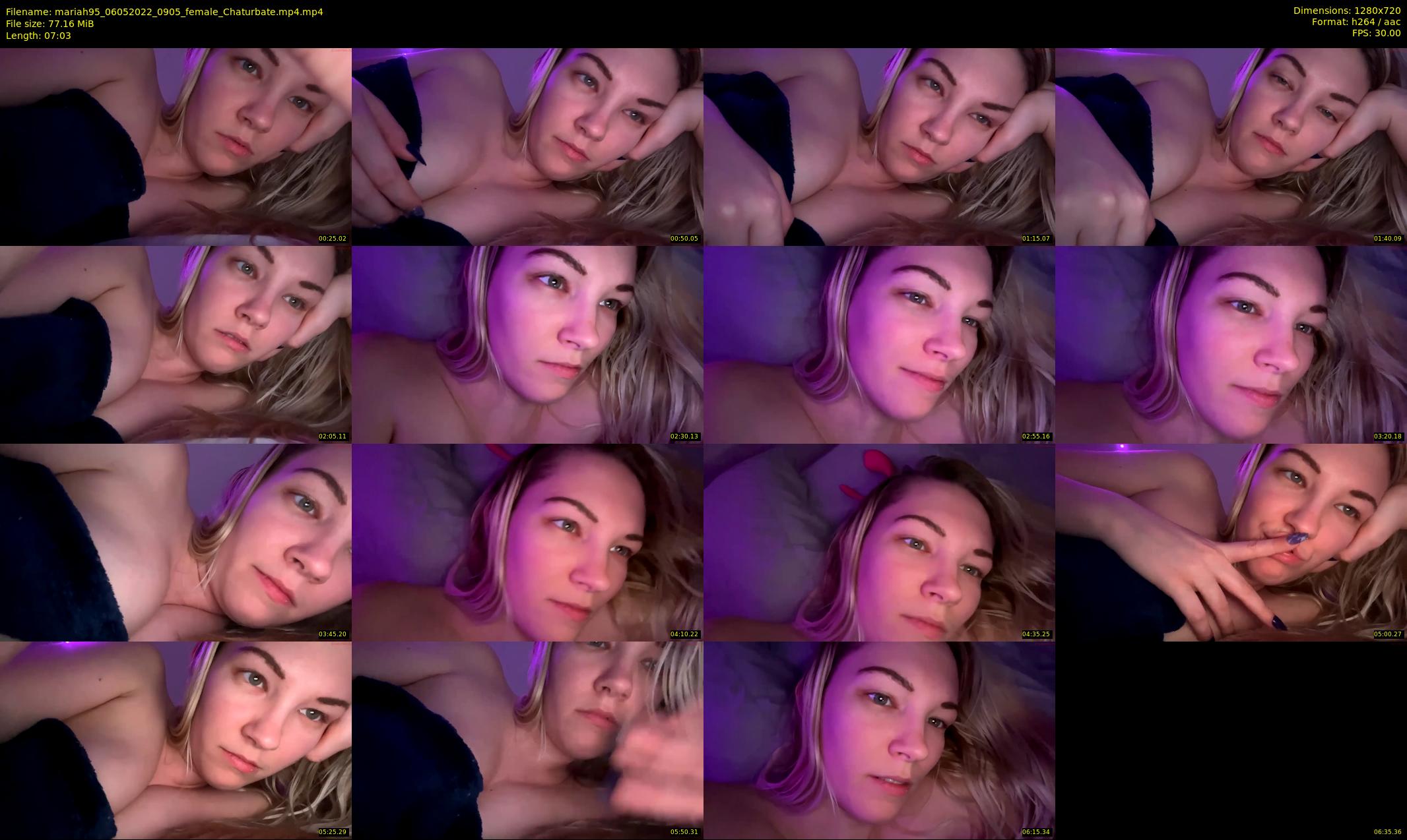 mariah95 — 8 minute Chaturbate female cam show recording, 720p, May 6, 2022