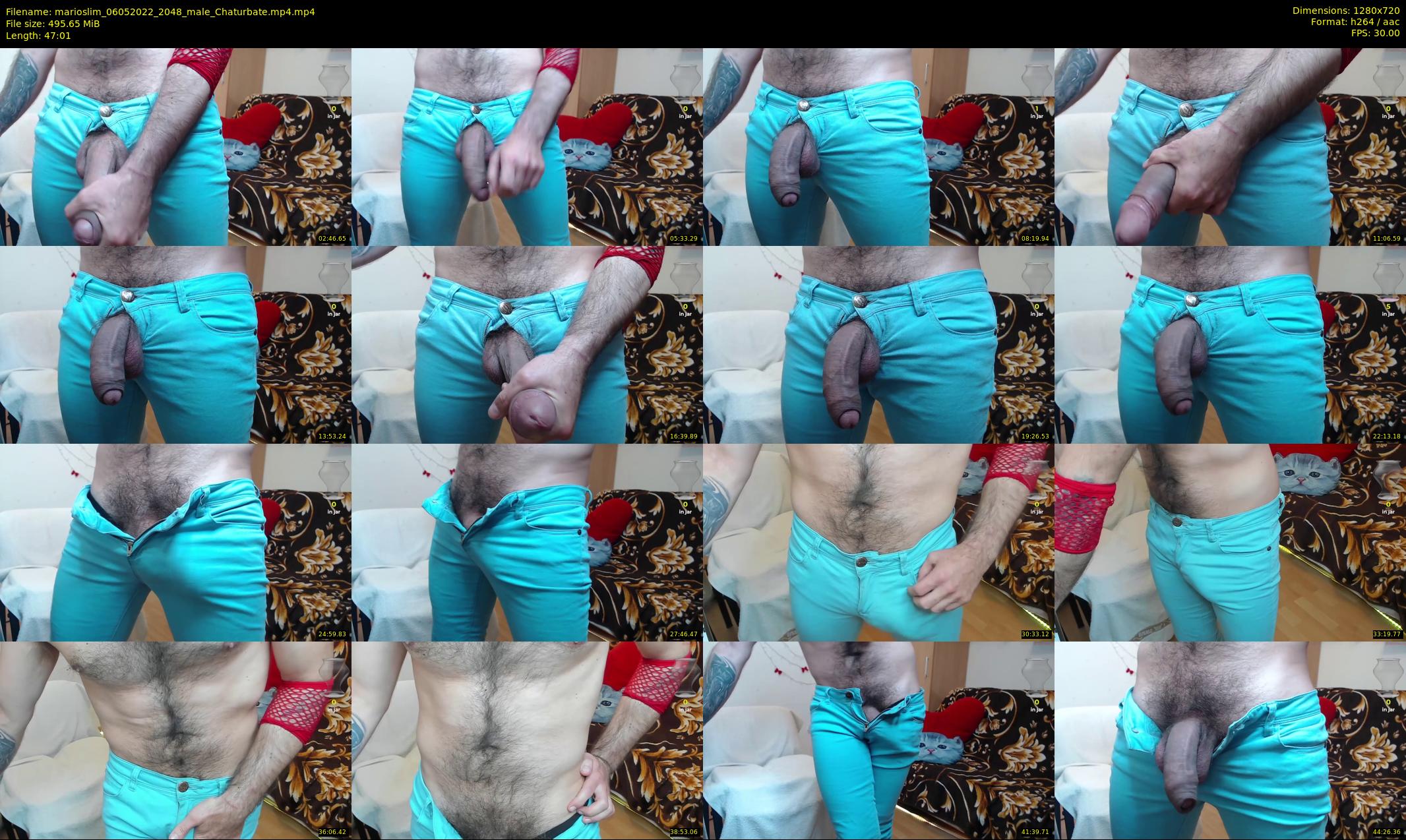 marioslim — 48 minute Chaturbate male cam show recording, 720p, May 6, 2022