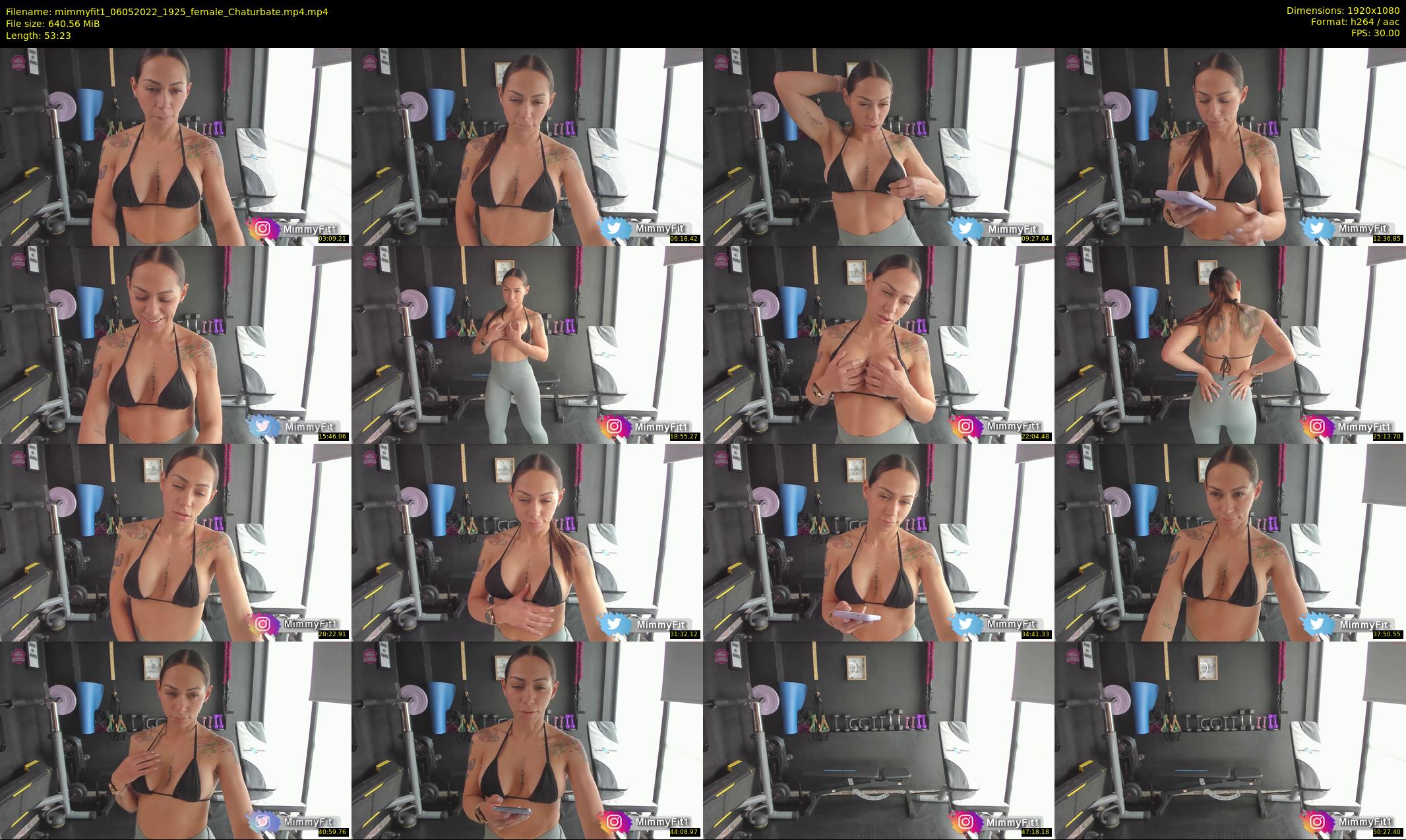 mimmyfit1 — 54 minute Chaturbate female cam show recording, 1080p, May 6, 2022