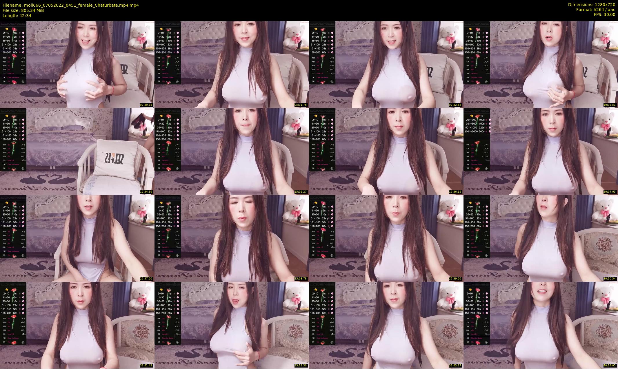 moli666 — 43 minute Chaturbate female cam show recording, 720p, May 7, 2022