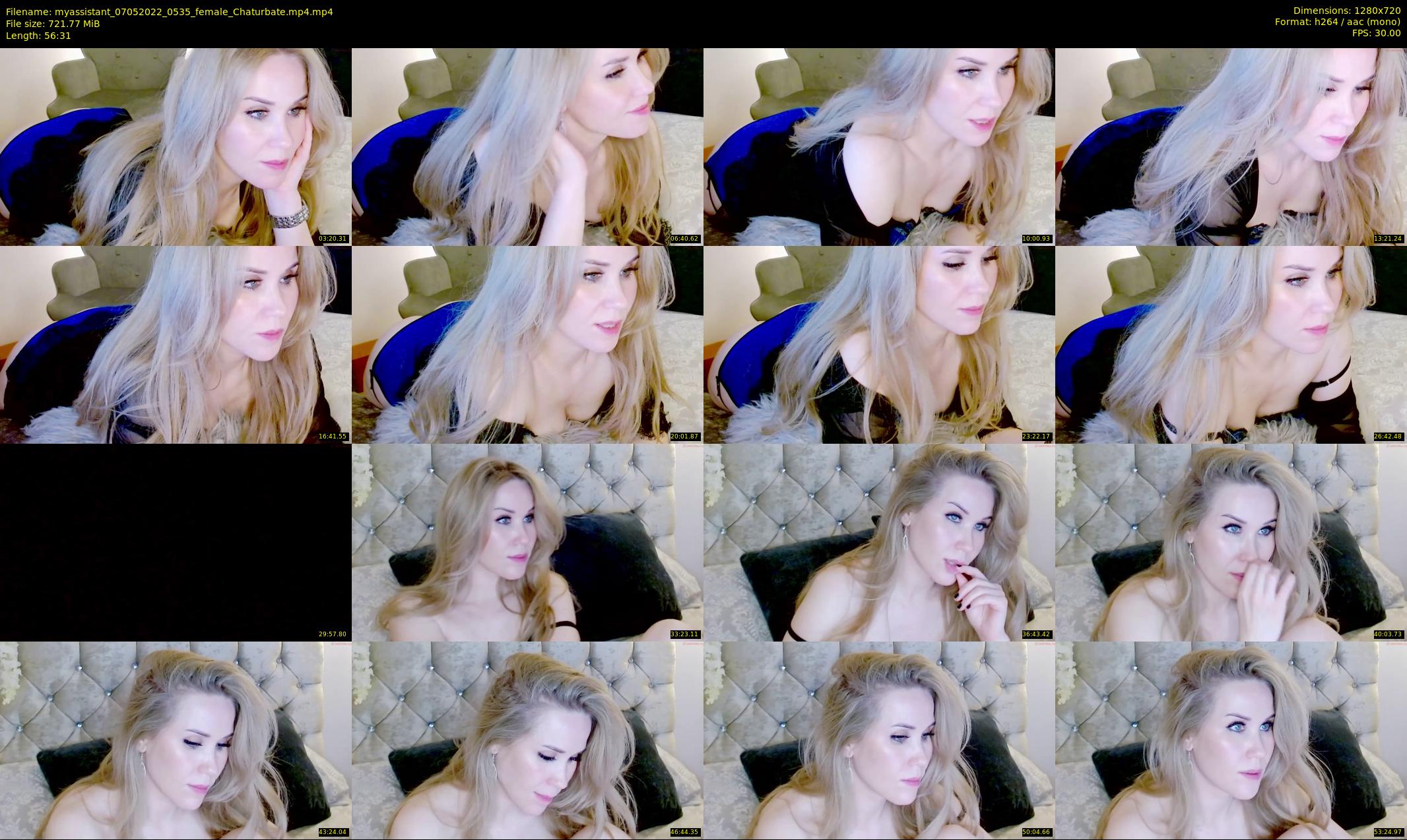 myassistant — 57 minute Chaturbate female cam show recording, 720p, May 7, 2022