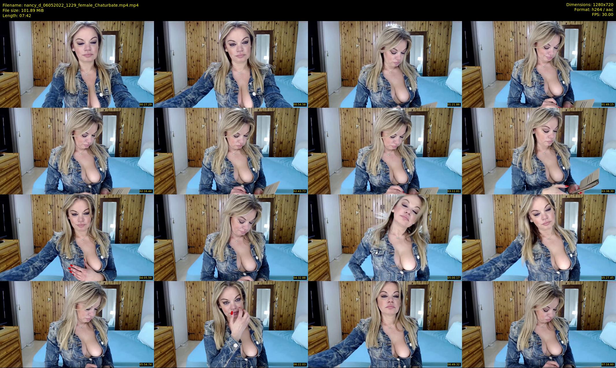 nancy_d — 8 minute Chaturbate female cam show recording, 720p, May 6, 2022