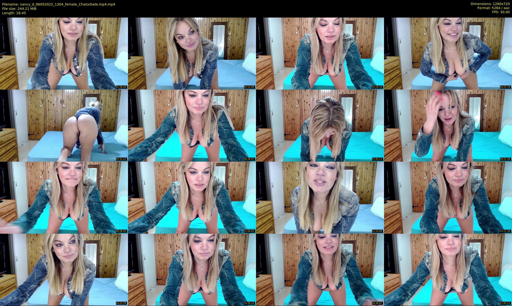 nancy_d — 19 minute Chaturbate female cam show recording, 720p, May 6, 2022