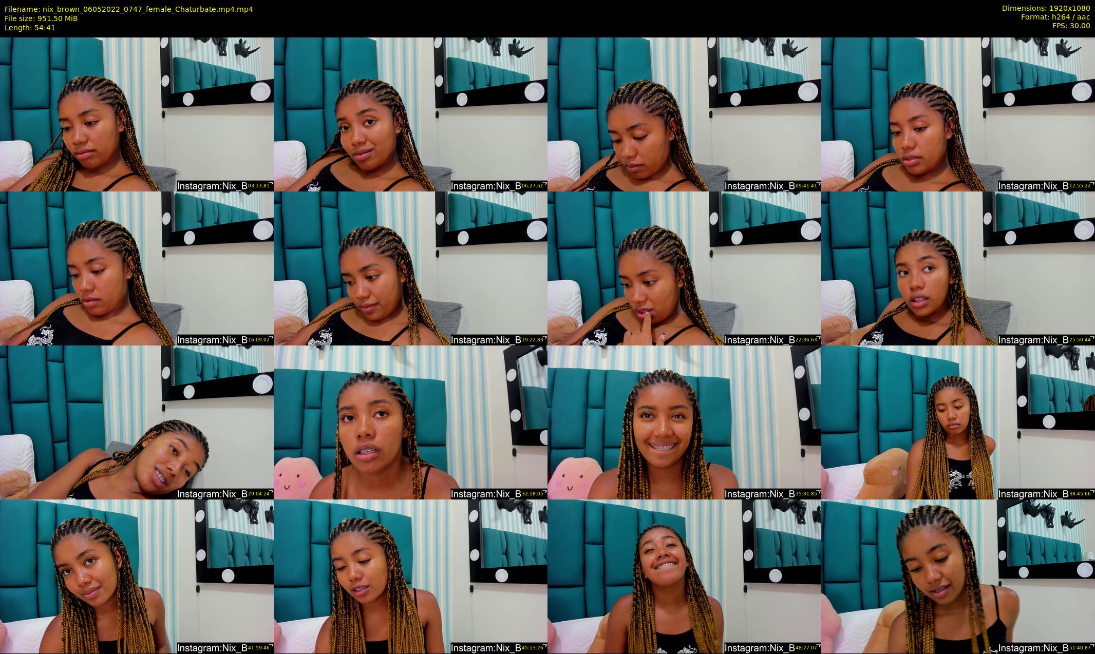 nix_brown — 55 minute Chaturbate female cam show recording, 1080p, May 6, 2022