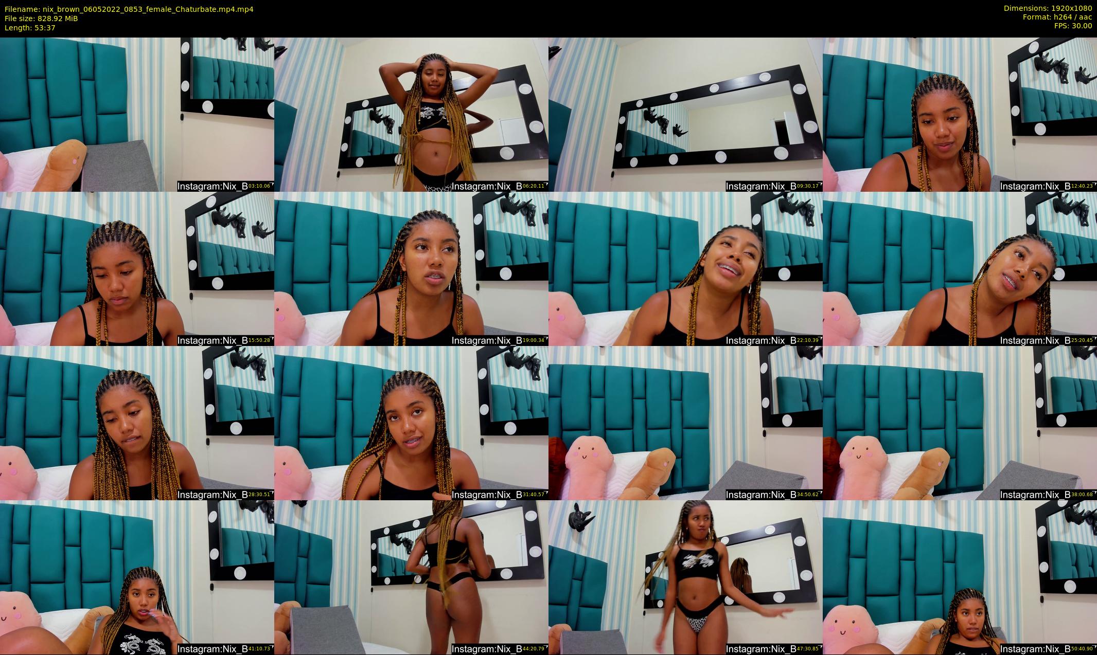 nix_brown — 54 minute Chaturbate female cam show recording, 1080p, May 6, 2022