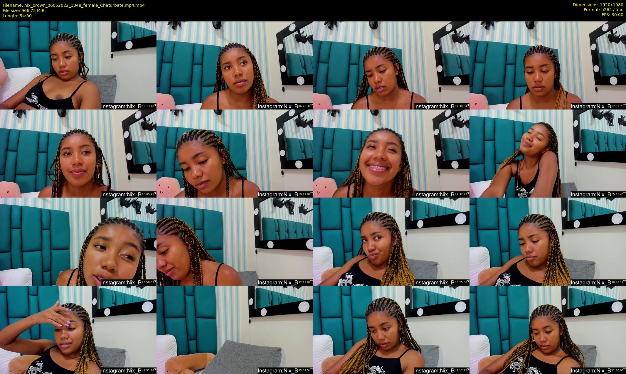 nix_brown — 55 minute Chaturbate female cam show recording, 1080p, May 6, 2022