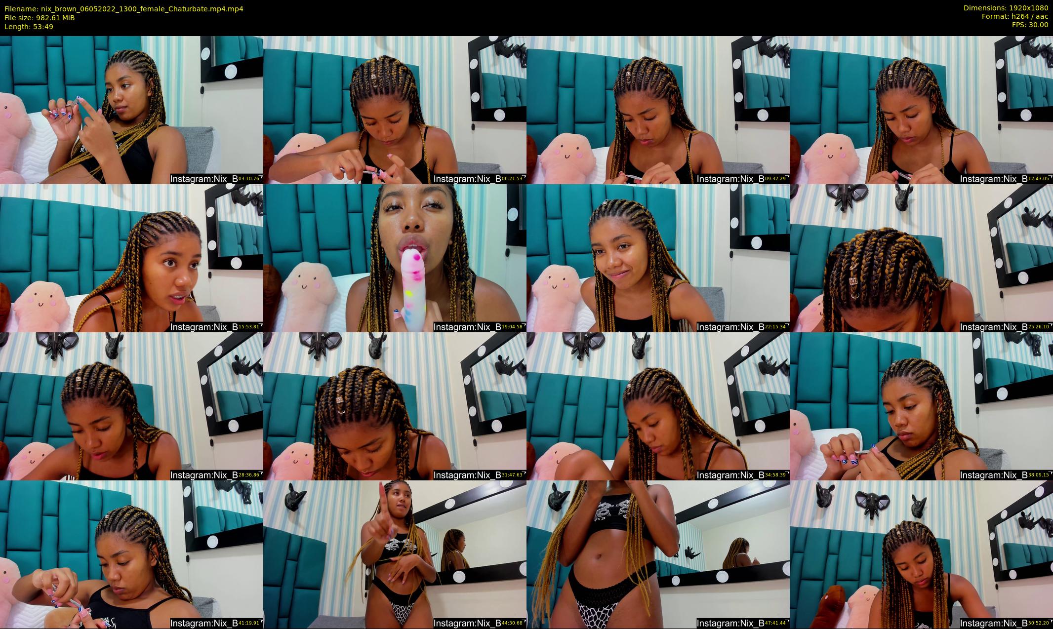 nix_brown — 54 minute Chaturbate female cam show recording, 1080p, May 6, 2022