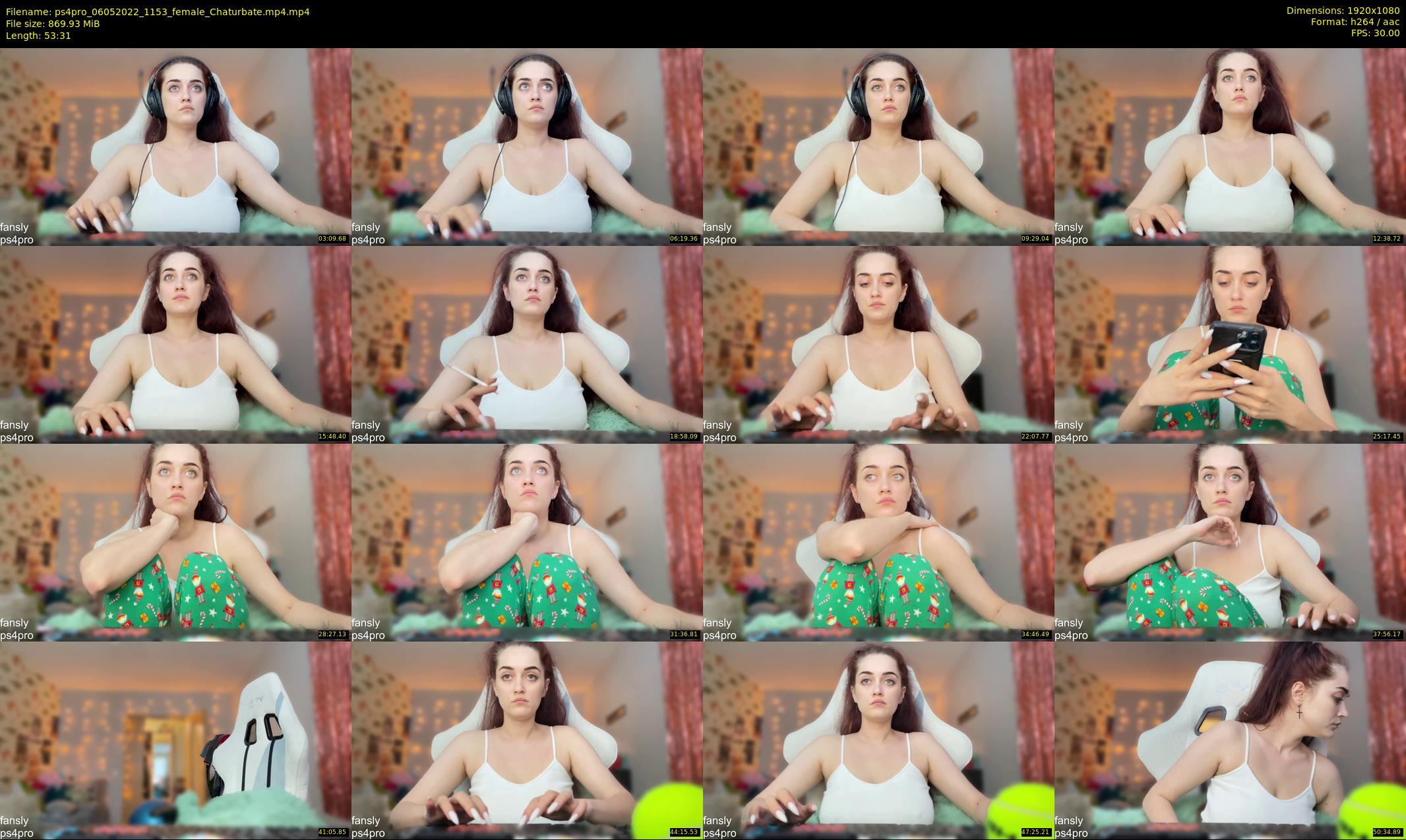 ps4pro — 54 minute Chaturbate female cam show recording, 1080p, May 6, 2022