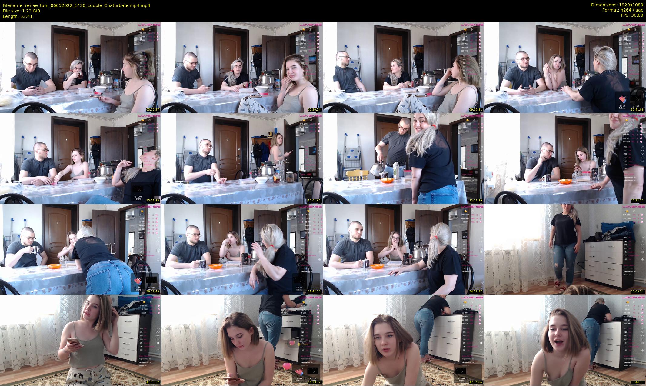 renae_tom — 54 minute Chaturbate couple cam show recording, 1080p, May 6, 2022