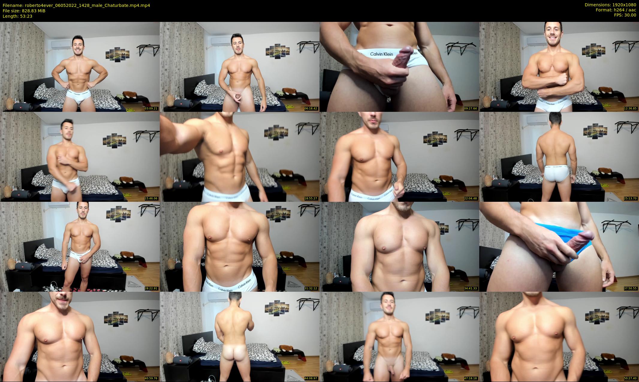 roberto4ever — 54 minute Chaturbate male cam show recording, 1080p, May 6, 2022