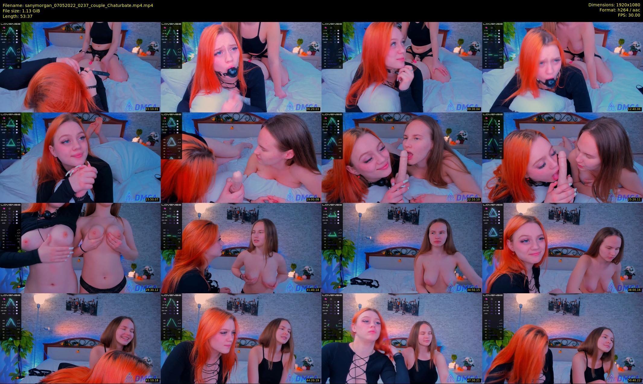 sanymorgan — 54 minute Chaturbate couple cam show recording, 1080p, May 7, 2022