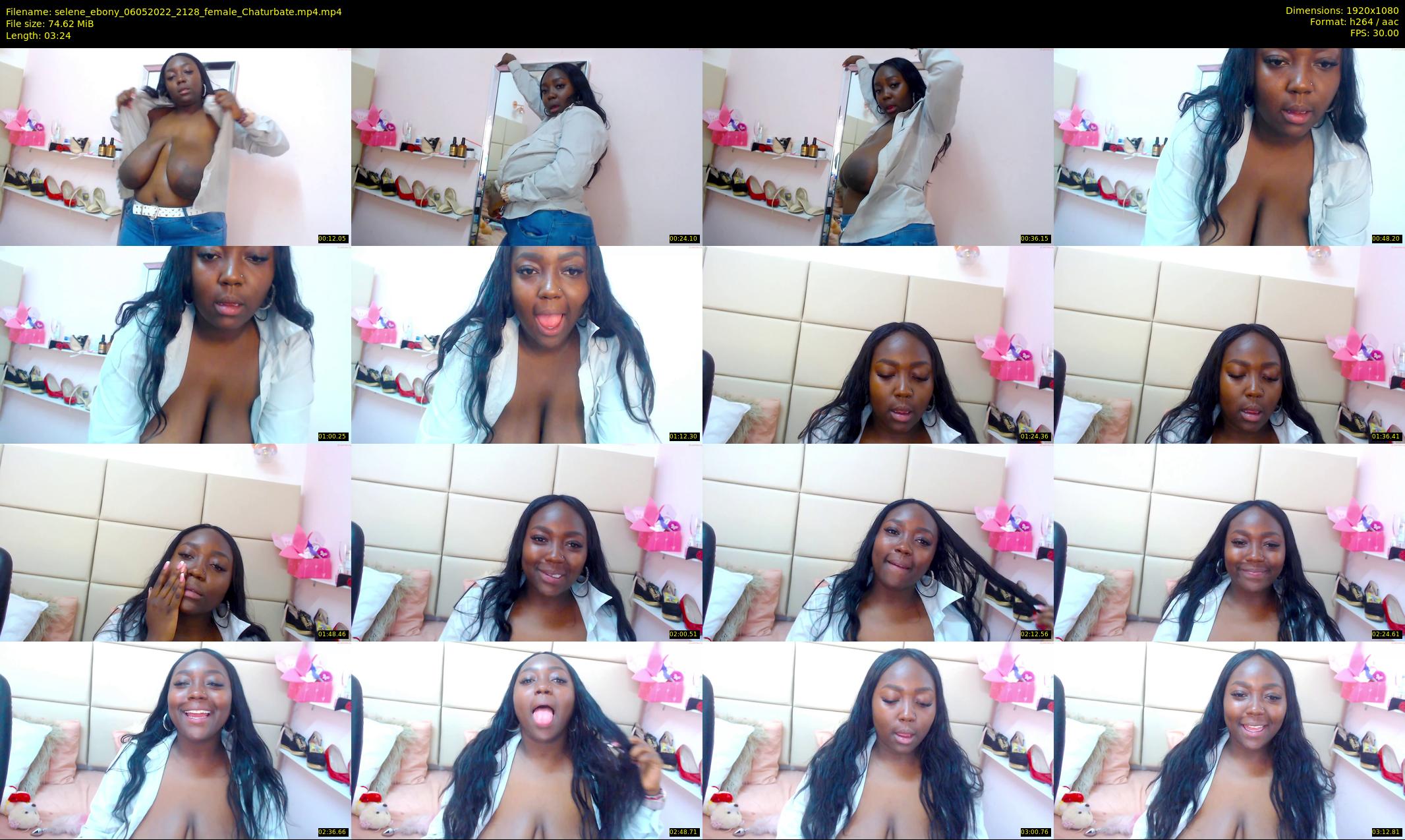 selene_ebony — 4 minute Chaturbate female cam show recording, 1080p, May 6, 2022