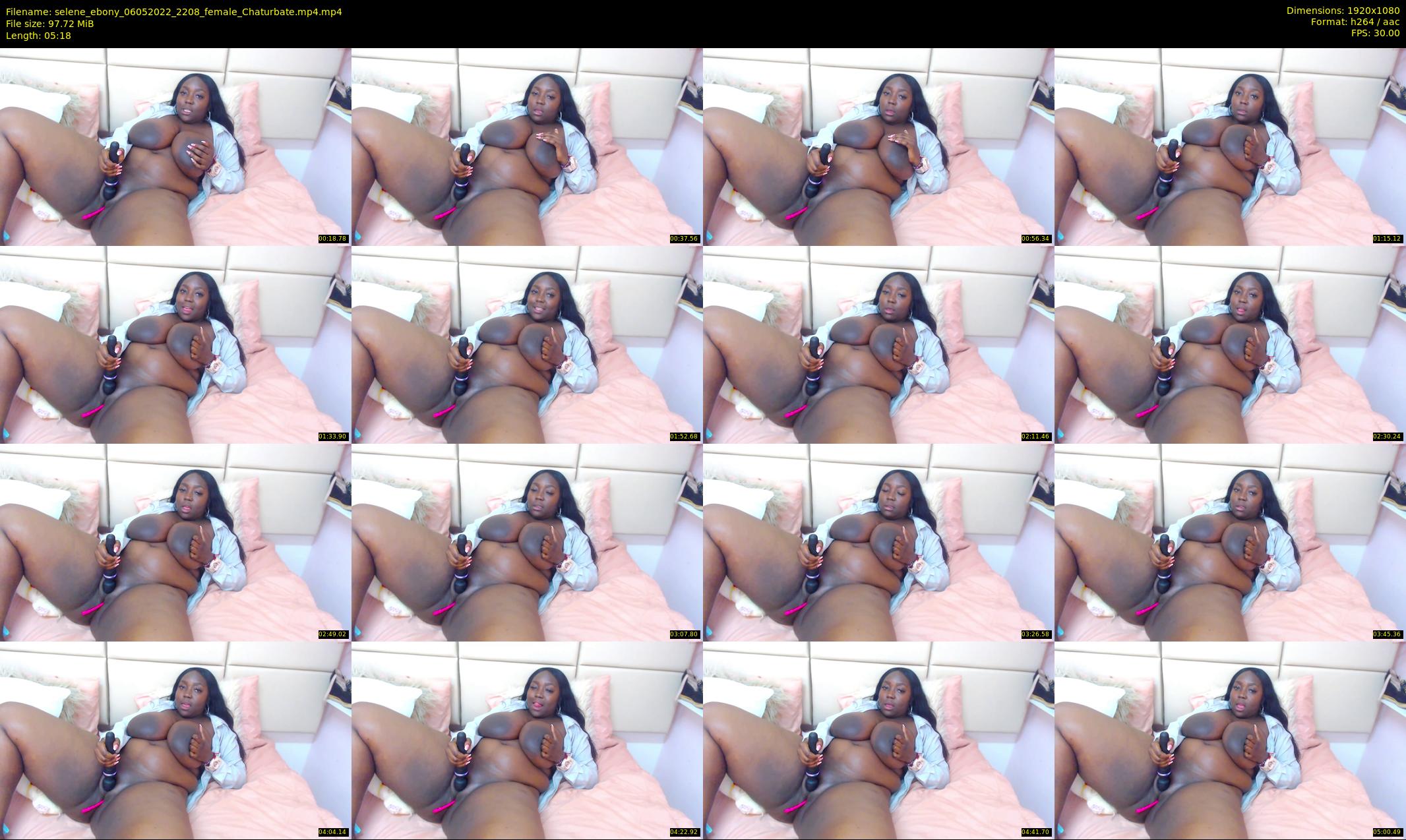selene_ebony — 6 minute Chaturbate female cam show recording, 1080p, May 6, 2022