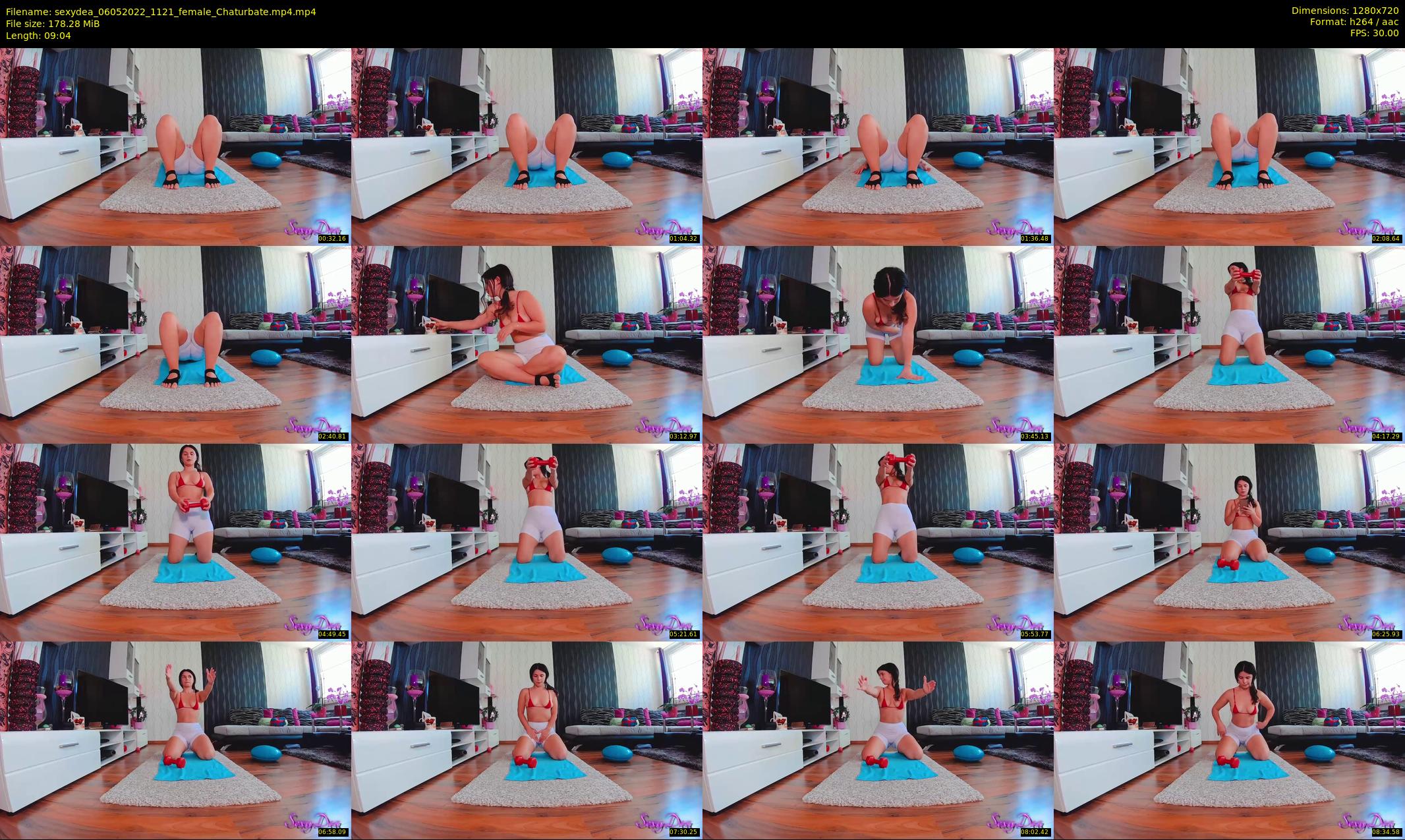 sexydea — 10 minute Chaturbate female cam show recording, 720p, May 6, 2022