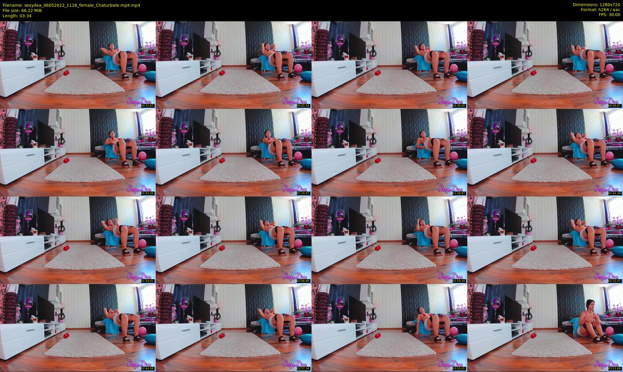 sexydea — 4 minute Chaturbate female cam show recording, 720p, May 6, 2022