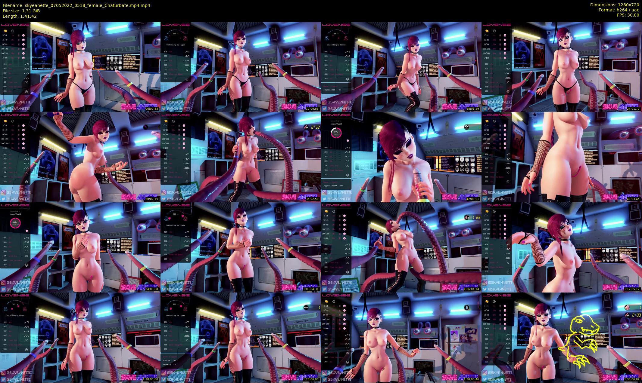 skyeanette — 102 minute Chaturbate female cam show recording, 720p, May 7, 2022
