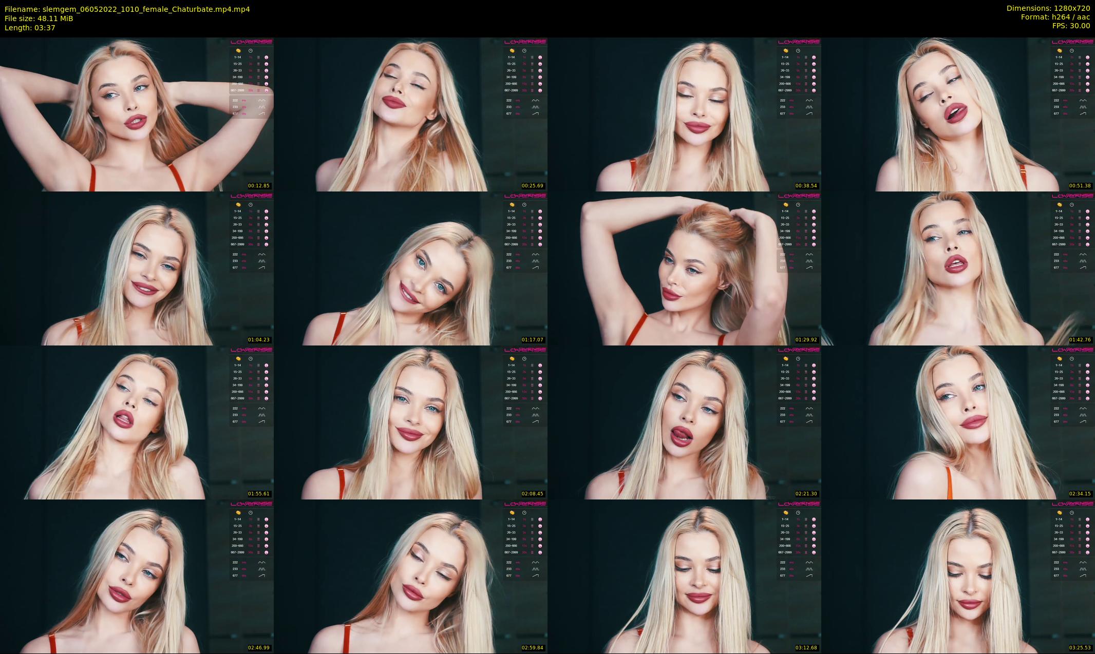 slemgem — 4 minute Chaturbate couple cam show recording, 720p, May 6, 2022