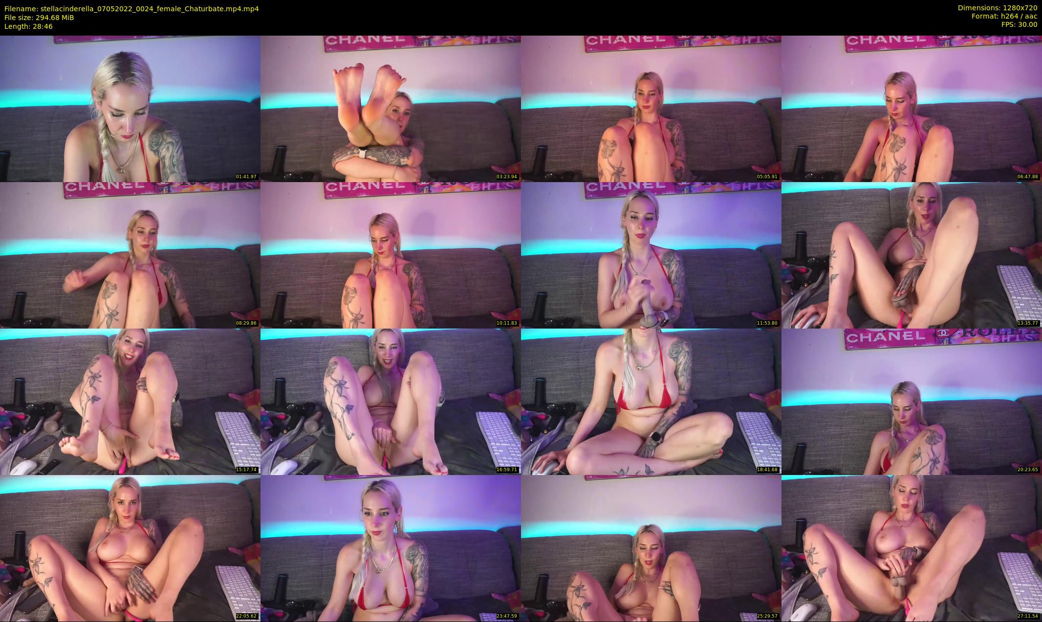 stellacinderella — 29 minute Chaturbate female cam show recording, 720p, May 7, 2022