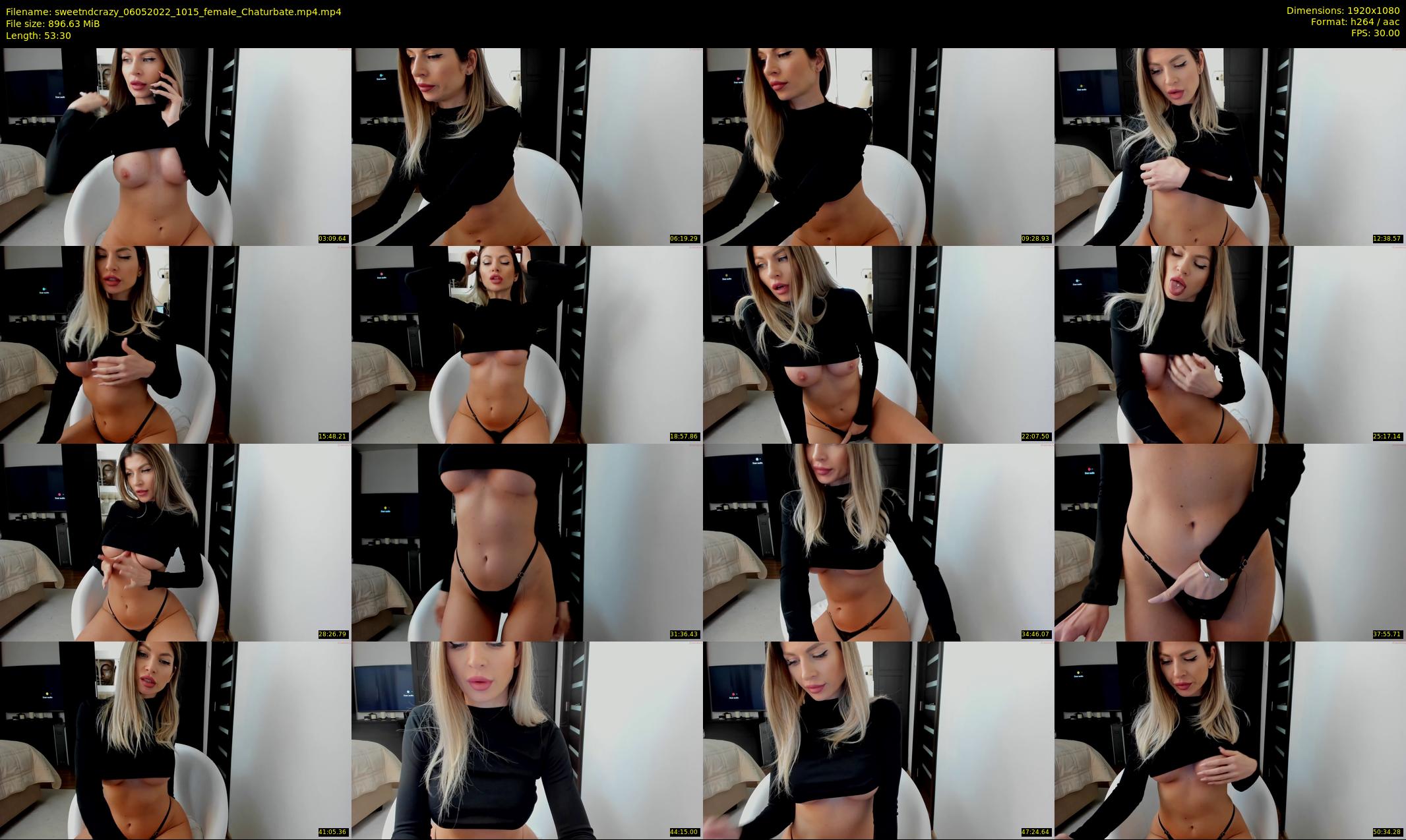 sweetndcrazy — 54 minute Chaturbate female cam show recording, 1080p, May 6, 2022