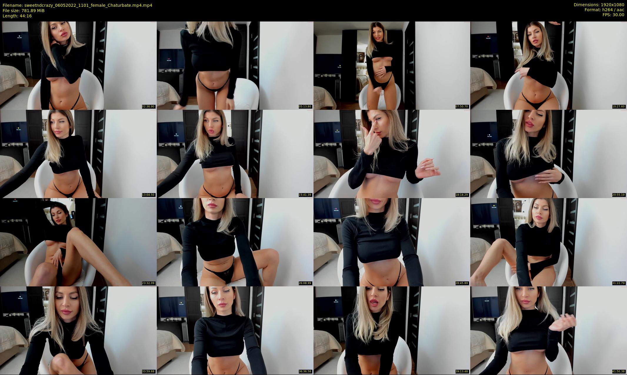 sweetndcrazy — 45 minute Chaturbate female cam show recording, 1080p, May 6, 2022