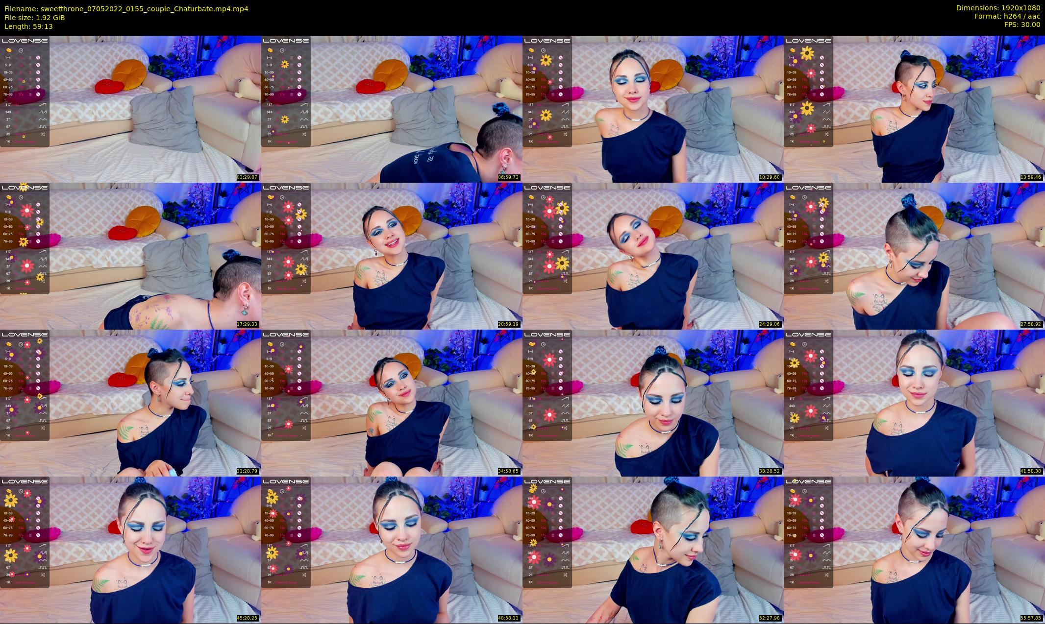 sweetthrone — 60 minute Chaturbate couple cam show recording, 1080p, May 7, 2022
