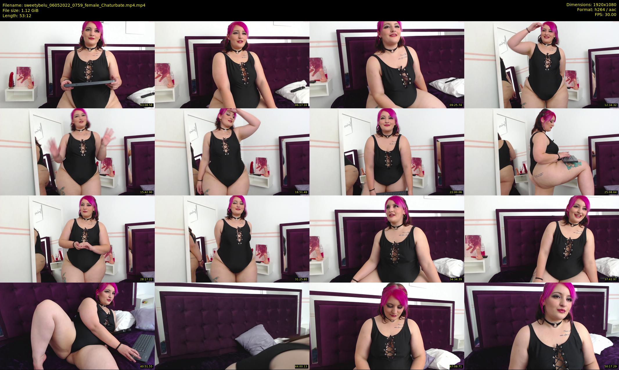 sweetybelu — 54 minute Chaturbate female cam show recording, 1080p, May 6, 2022