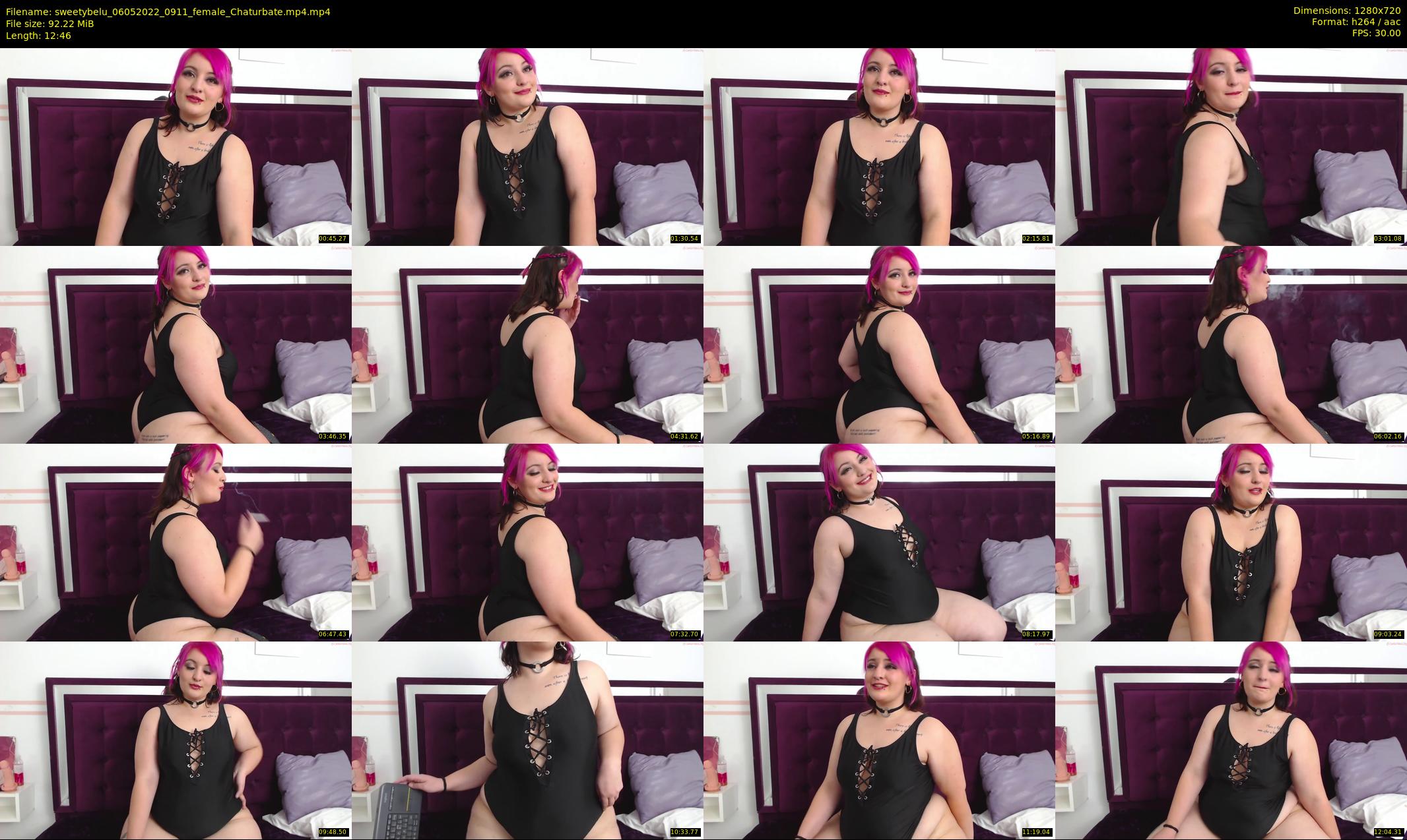 sweetybelu — 13 minute Chaturbate female cam show recording, 720p, May 6, 2022