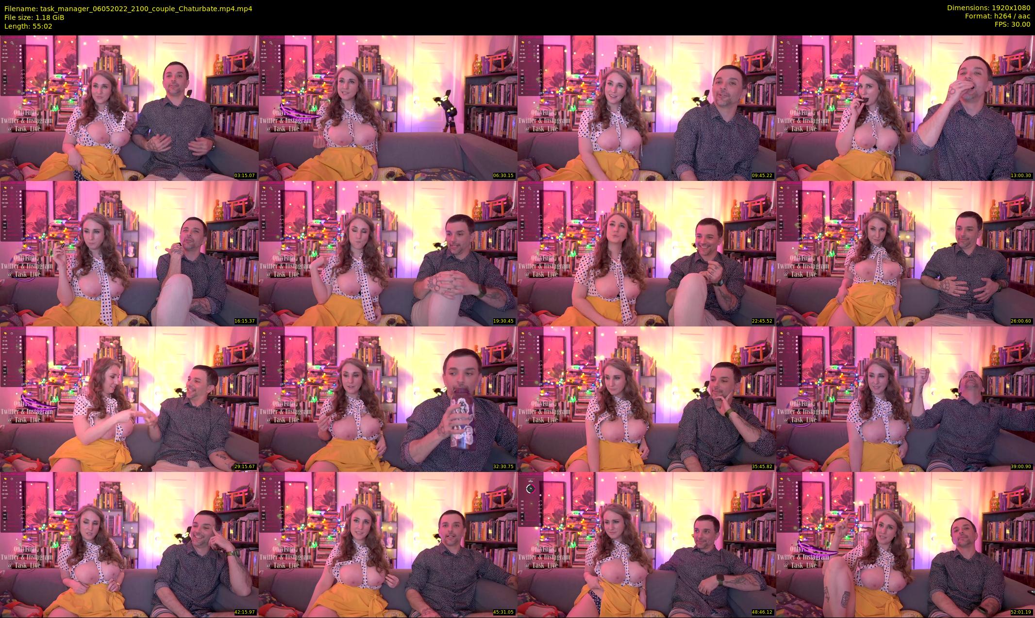 task_manager — 56 minute Chaturbate couple cam show recording, 1080p, May 6, 2022
