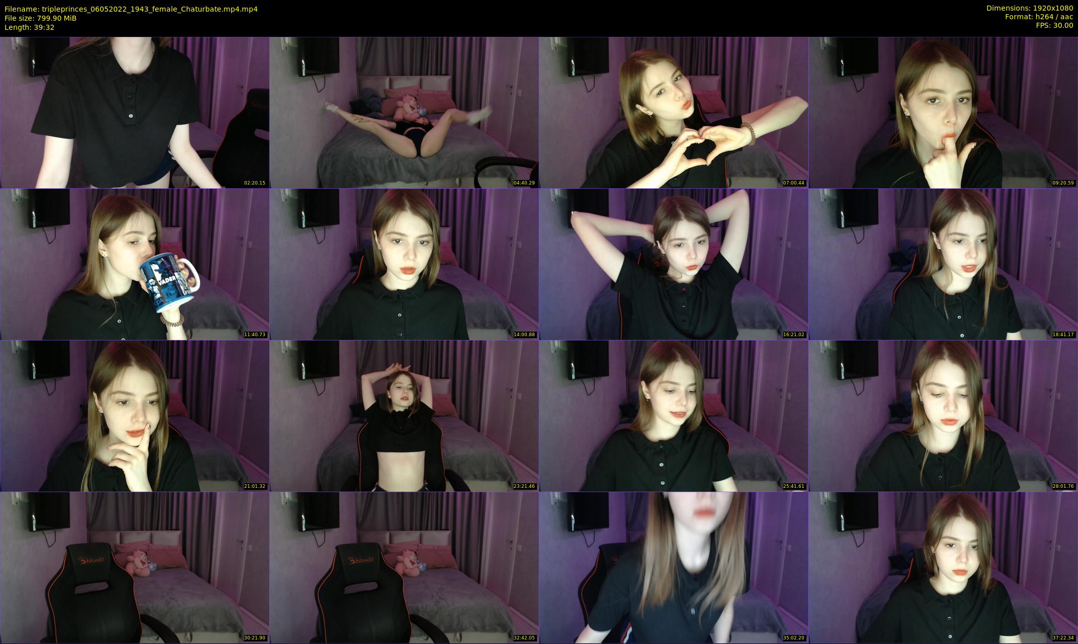 tripleprinces — 40 minute Chaturbate female cam show recording, 1080p, May 6, 2022