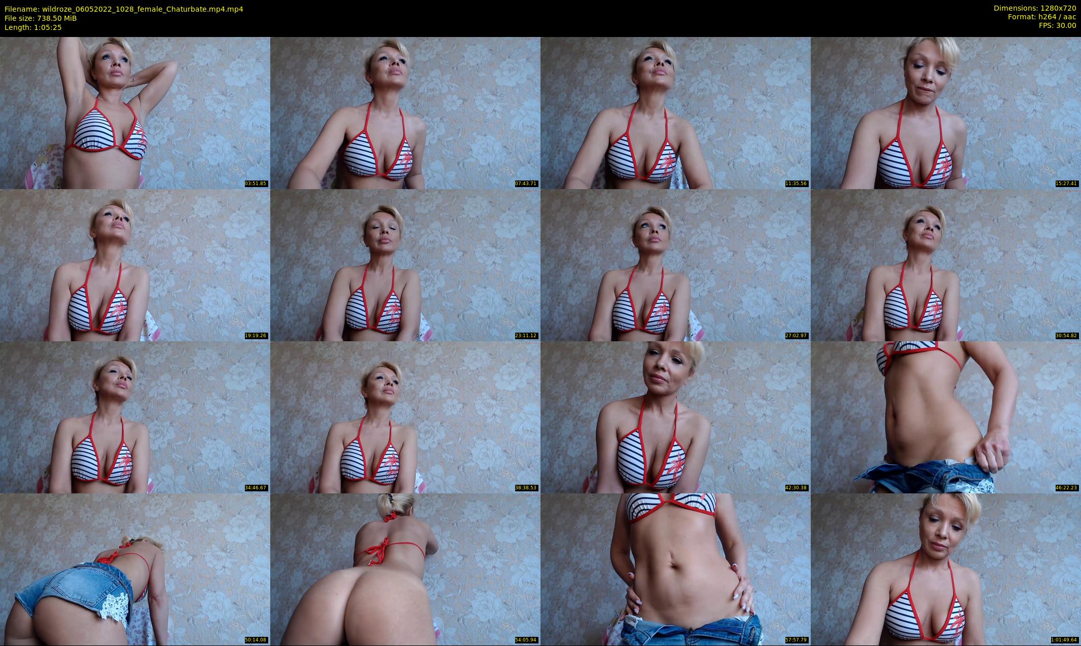 wildroze — 66 minute Chaturbate female cam show recording, 720p, May 6, 2022