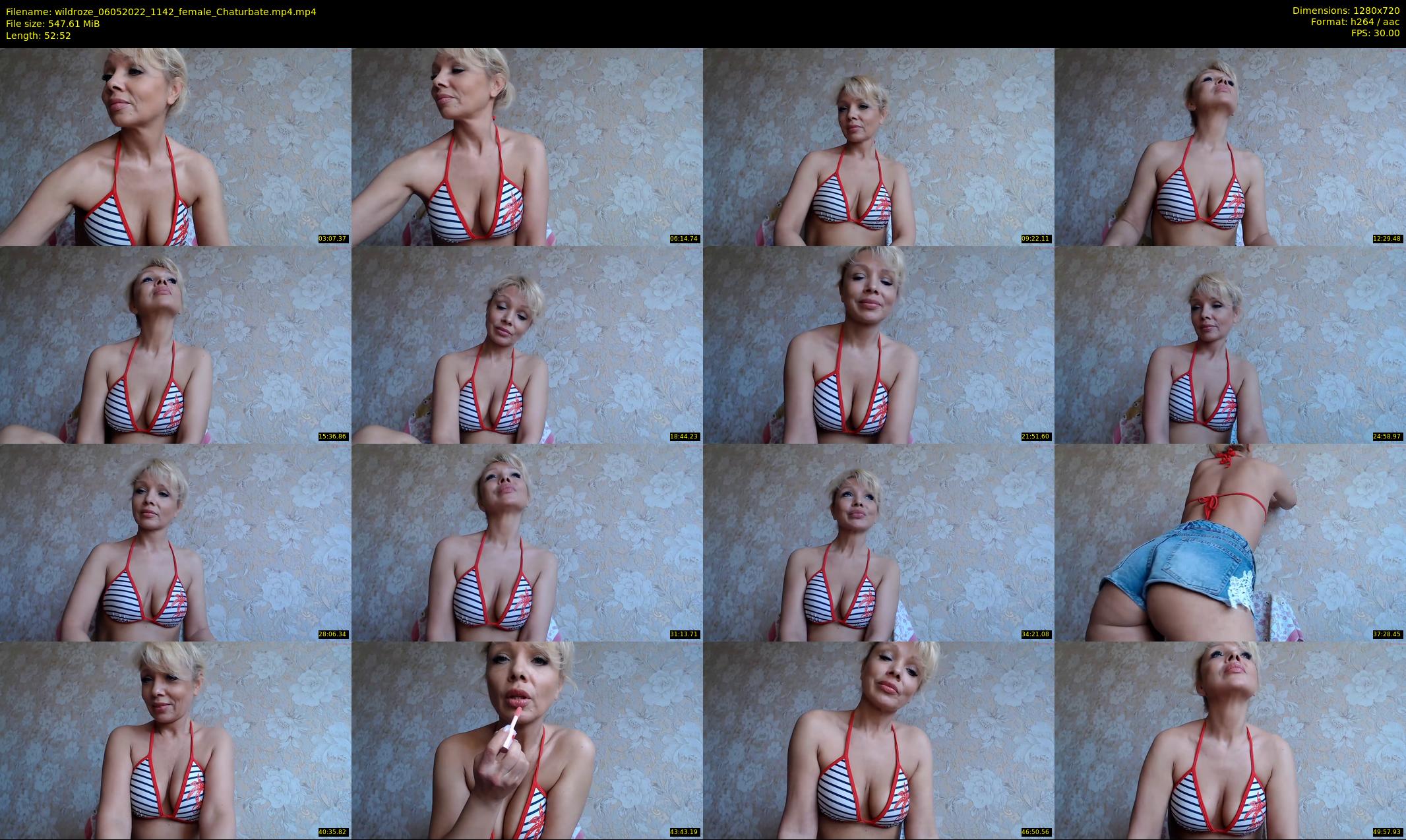 wildroze — 53 minute Chaturbate female cam show recording, 720p, May 6, 2022