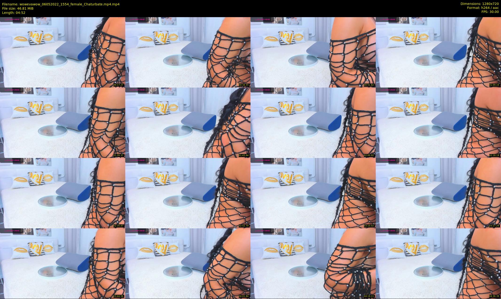 wowevawow — 5 minute Chaturbate female cam show recording, 720p, May 6, 2022