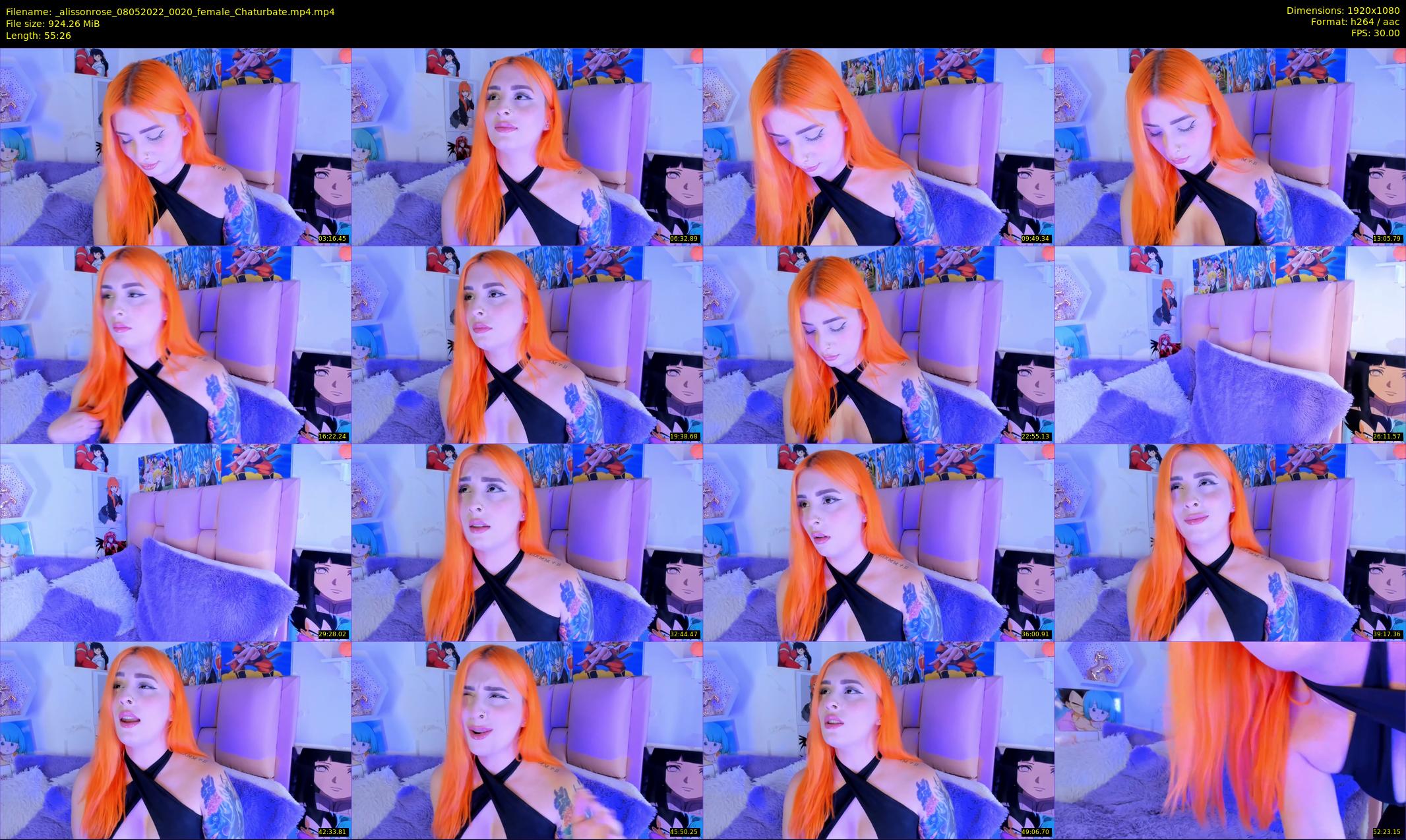 _alissonrose — 56 minute Chaturbate female cam show recording, 1080p, May 8, 2022