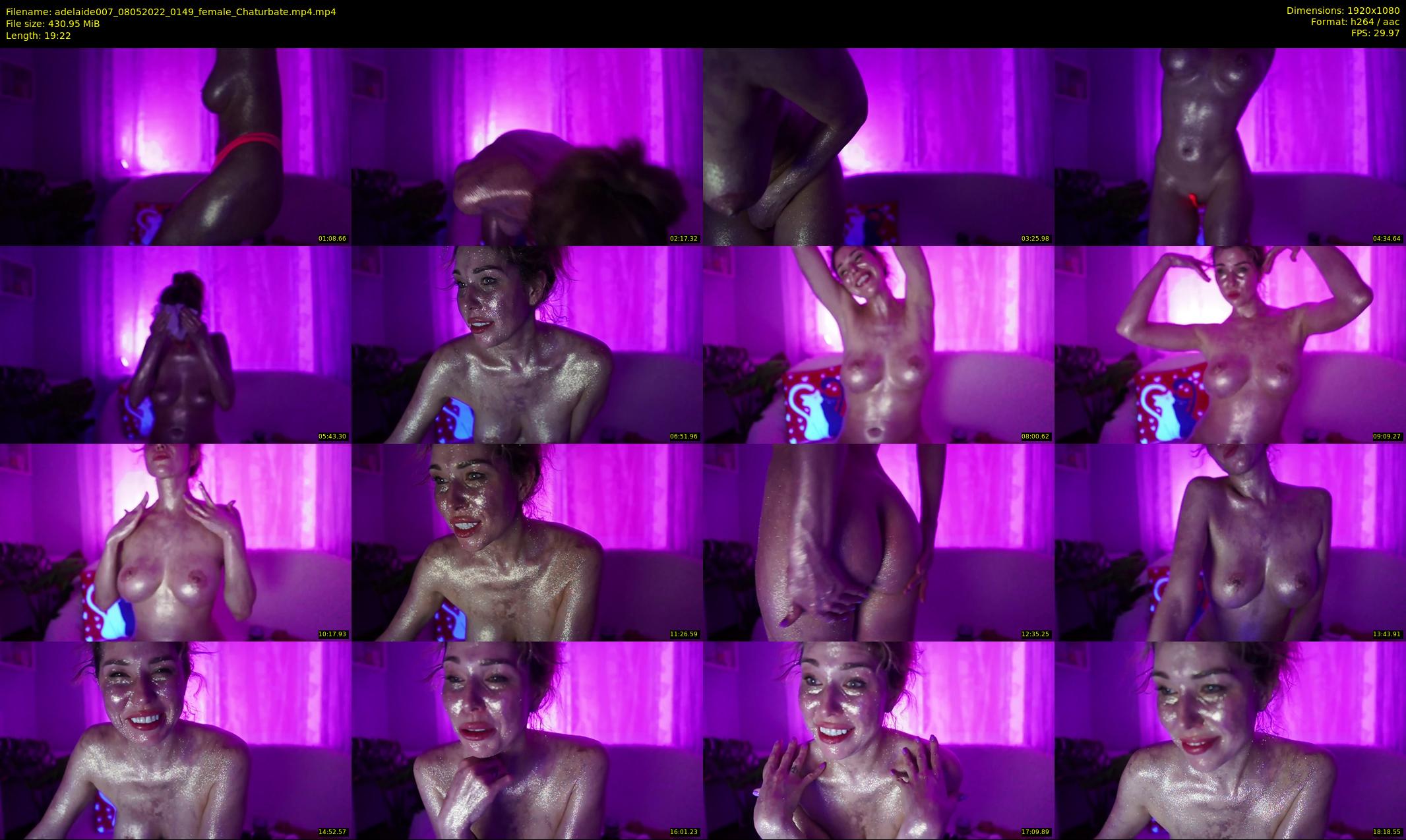 adelaide007 — 20 minute Chaturbate female cam show recording, 1080p, May 8, 2022
